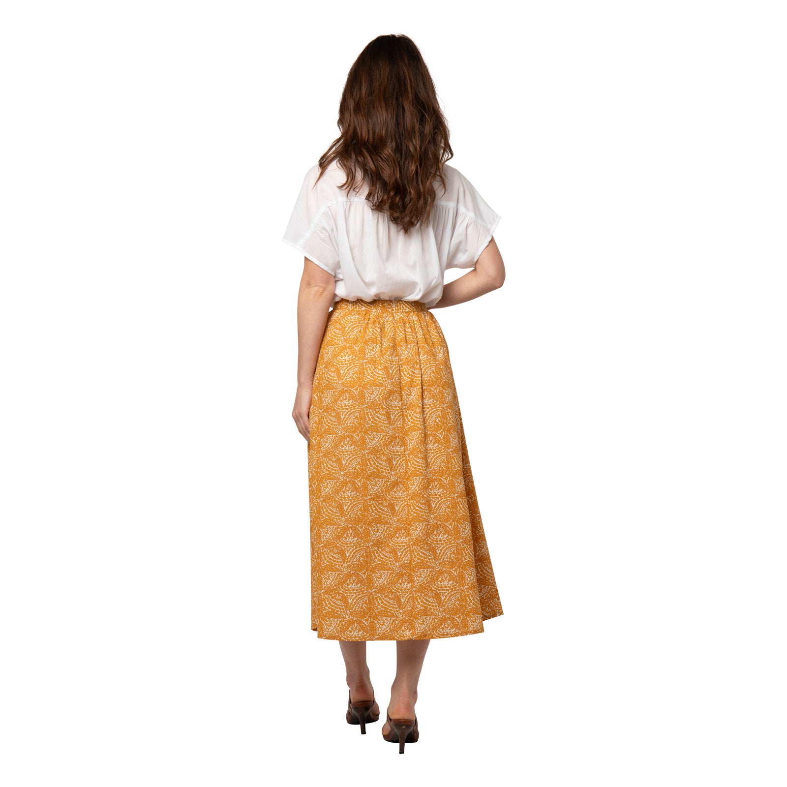 Lina Skirt Iranja 100% Coton - Orange ORANGE