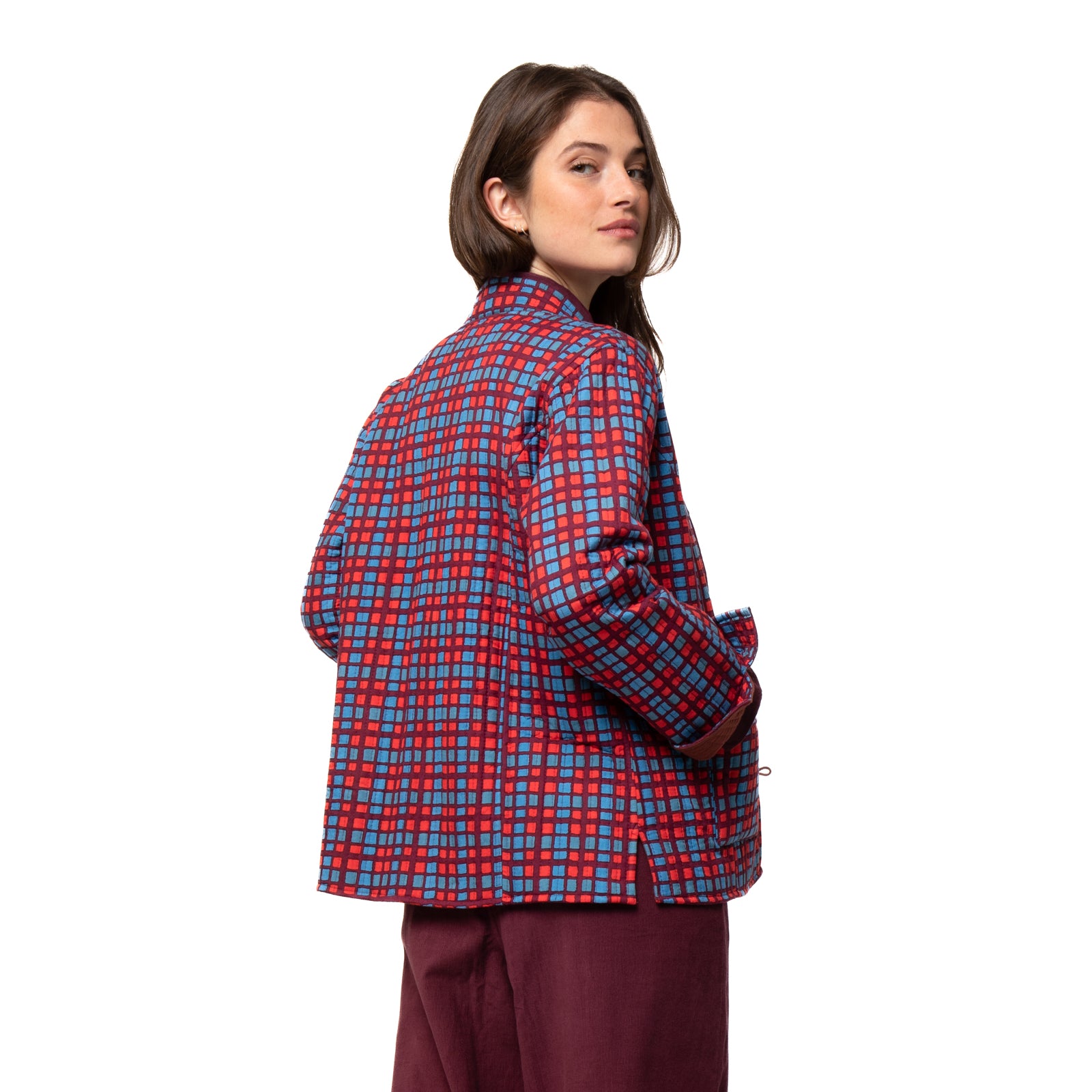 Nona Jacket Chokdi  - Burgundy BURGUNDY