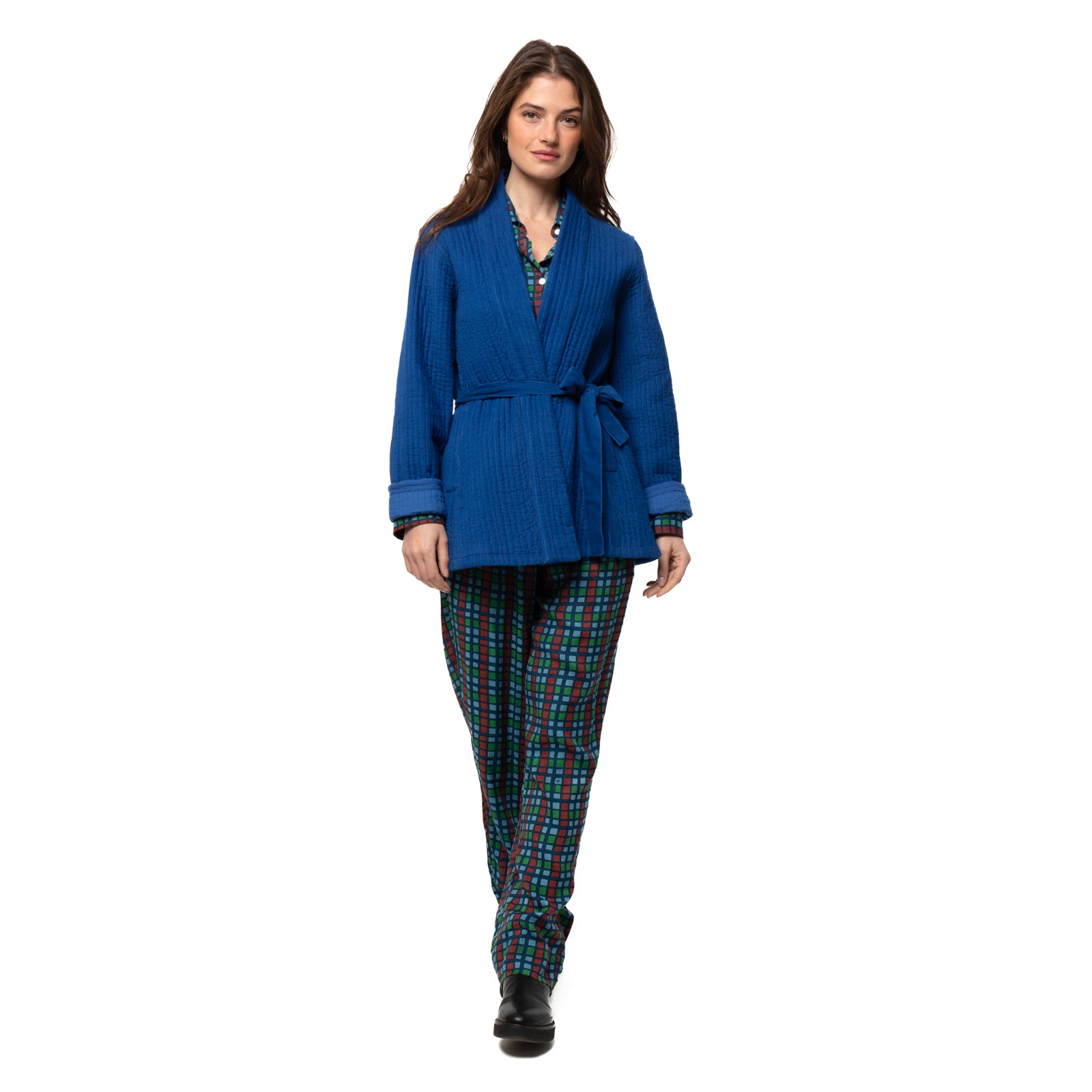 Aloise Jacket Velvet 100% Coton Velvet - Blue BLUE