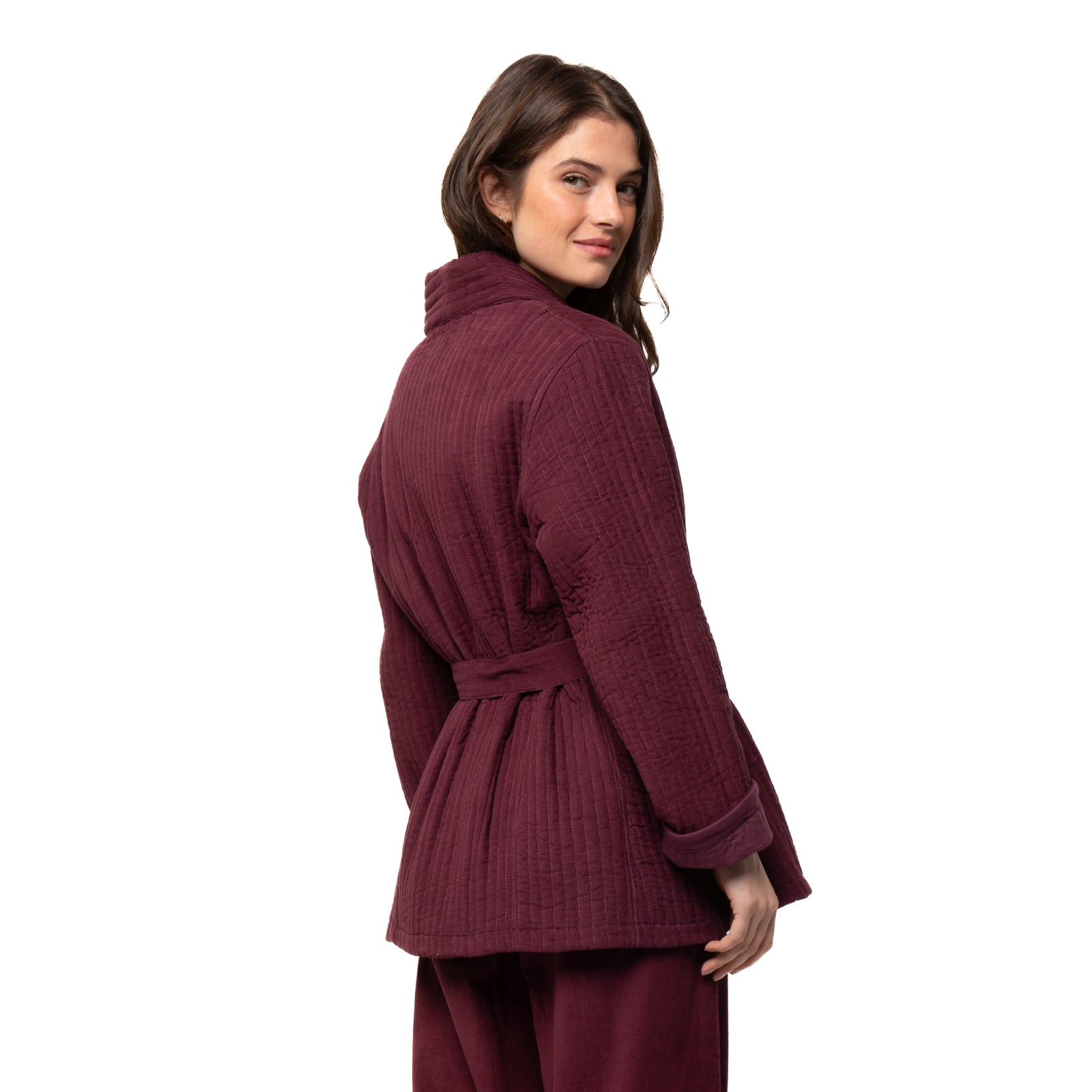 Aloise Jacket Velvet 100% Coton Velvet - Burgundy BURGUNDY