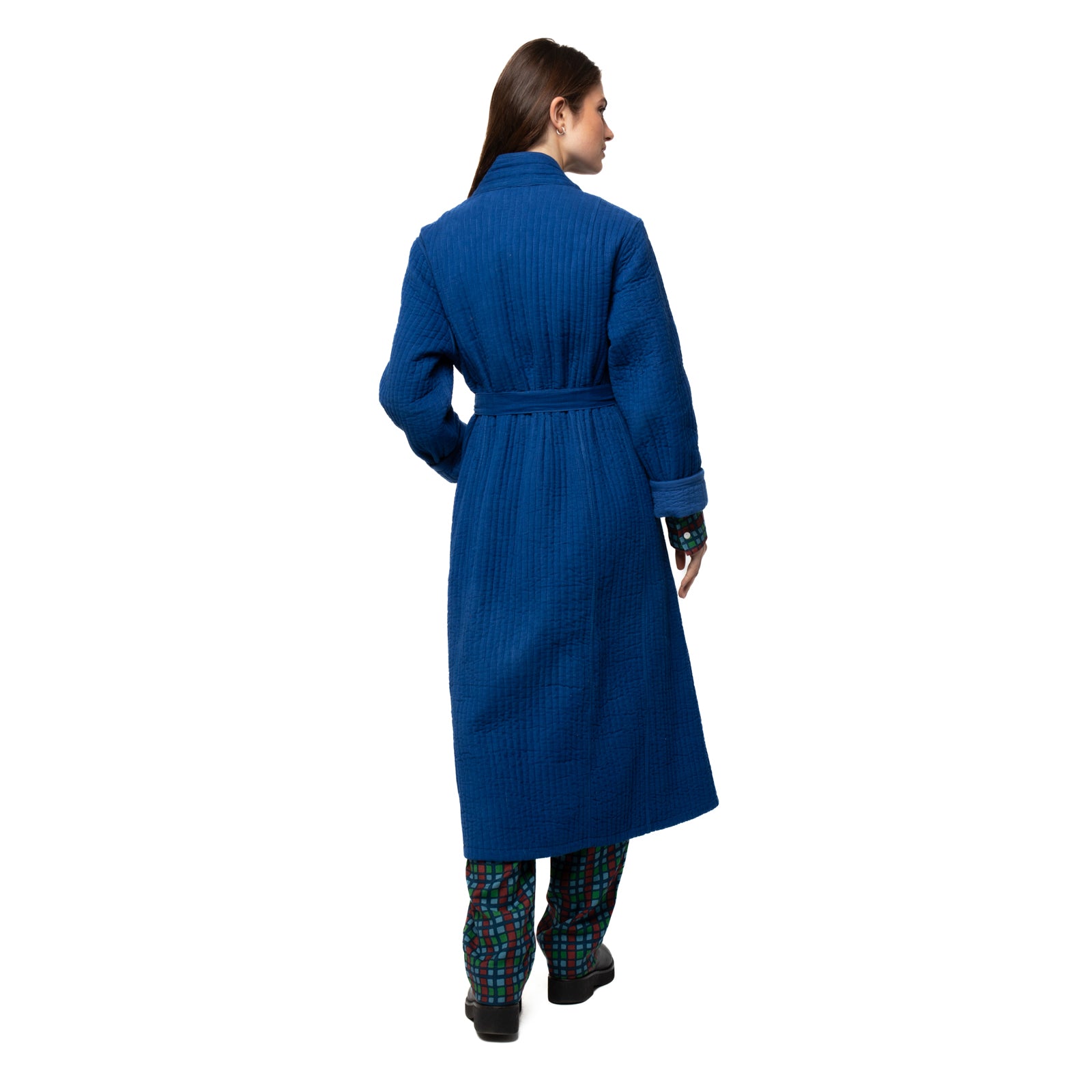 Mona Coat Velvet 100% Coton Velvet - Blue BLUE