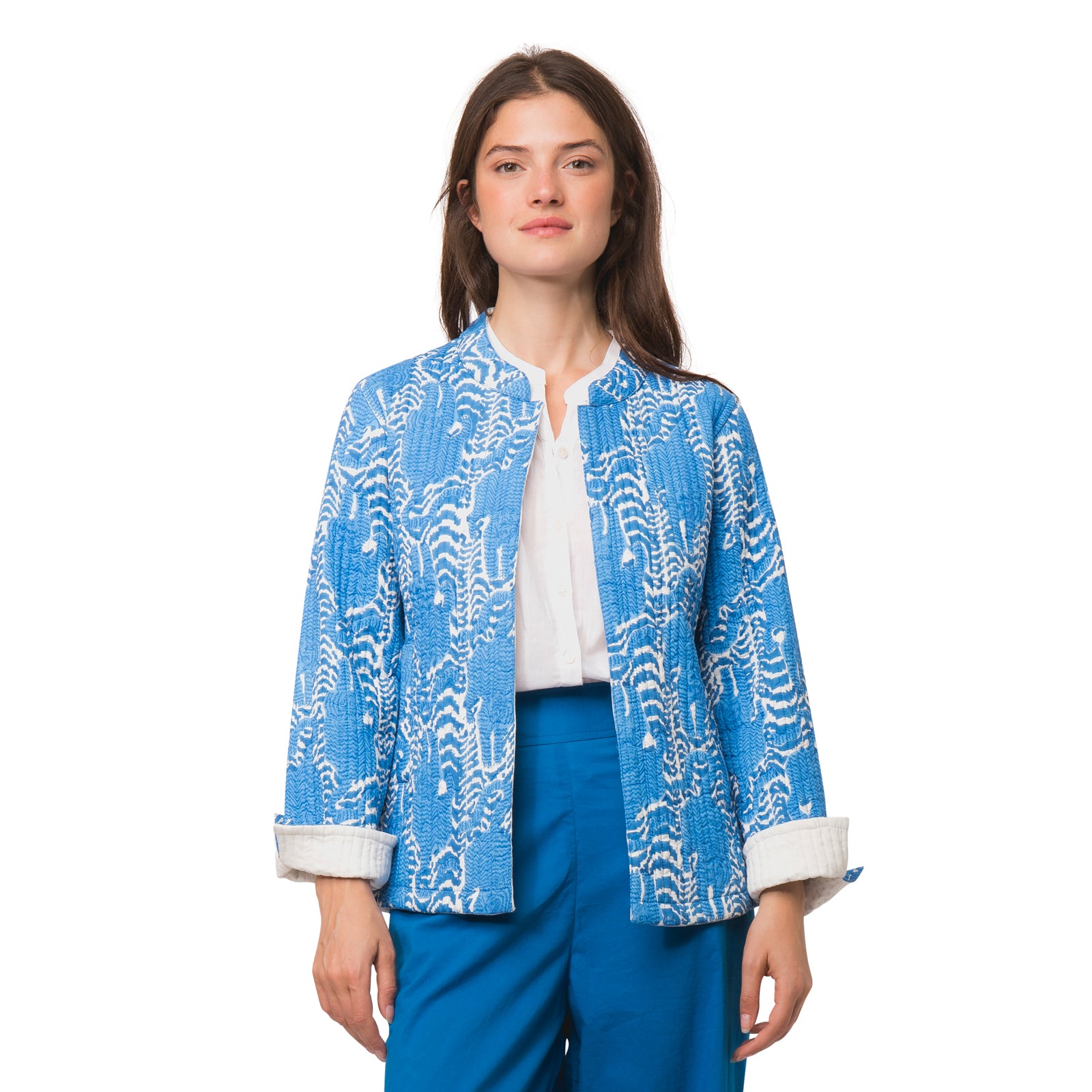 Jaya Jacket Tiger 100% Organic Cotton - Blue BLUE