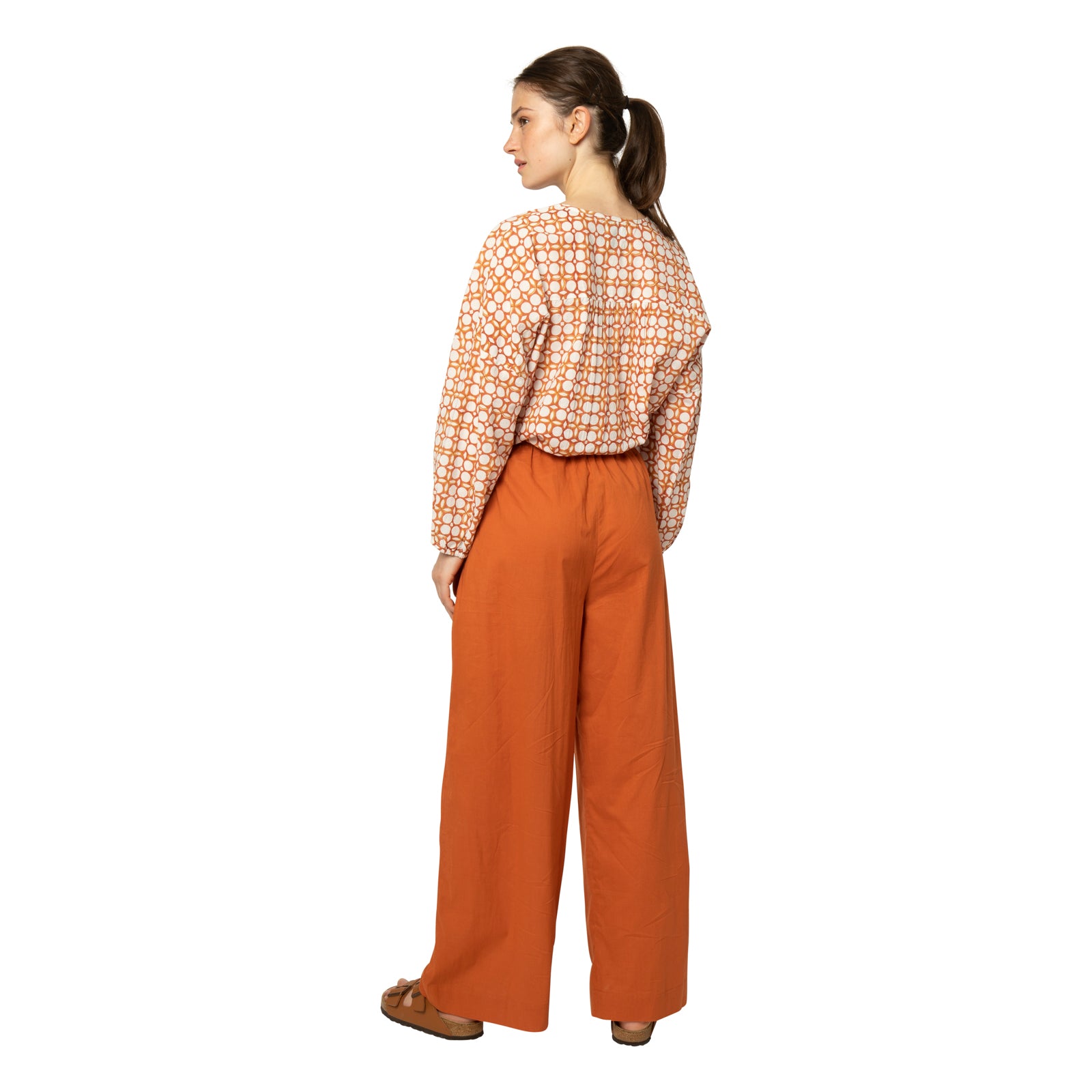 Anais Trousers 100% Coton - Terracotta TERRACOTTA