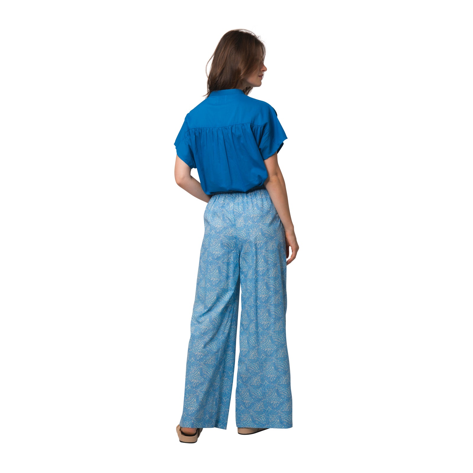 Leana Trousers Iranja 100% Coton - Blue BLUE