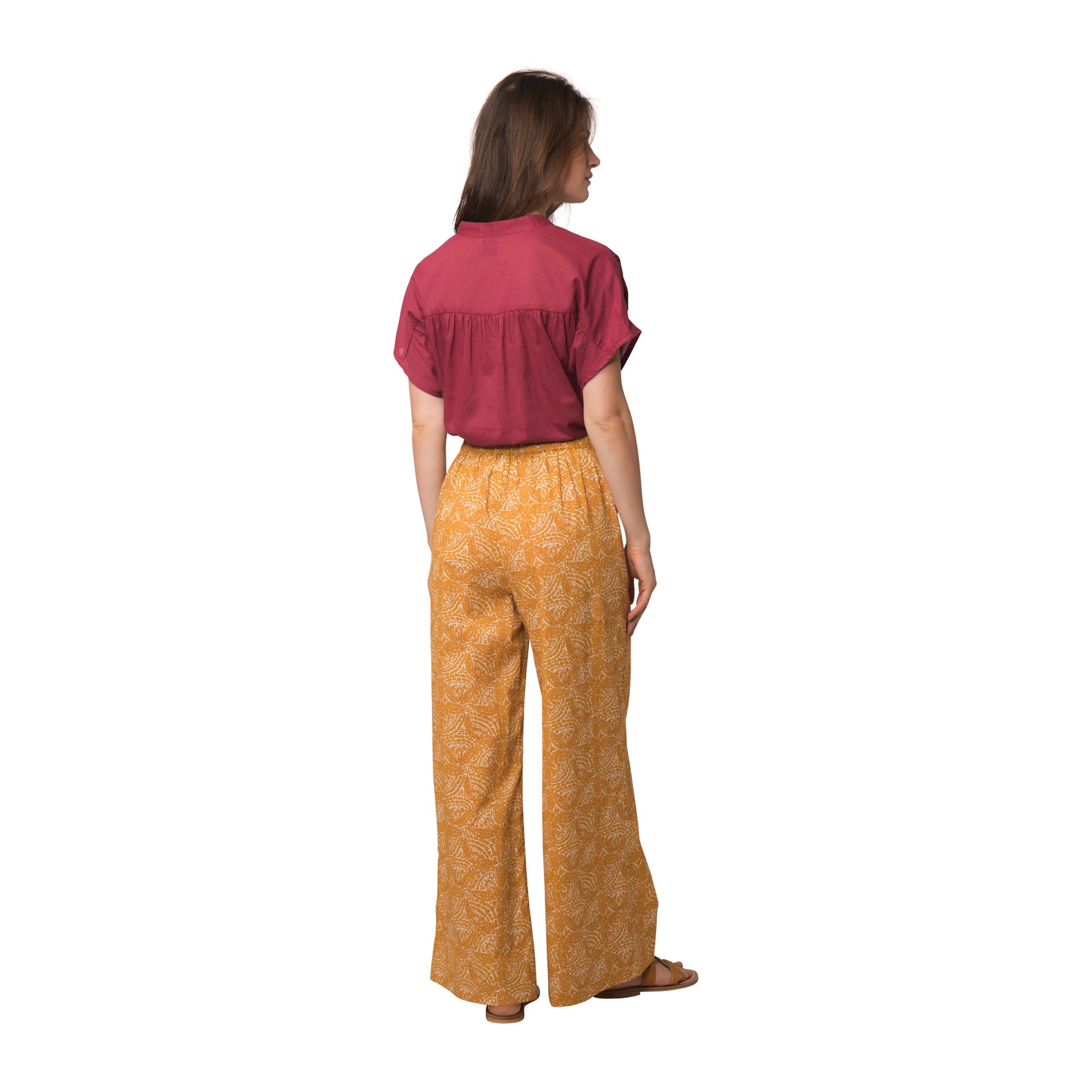 Leana Trousers Iranja 100% Coton - Orange ORANGE