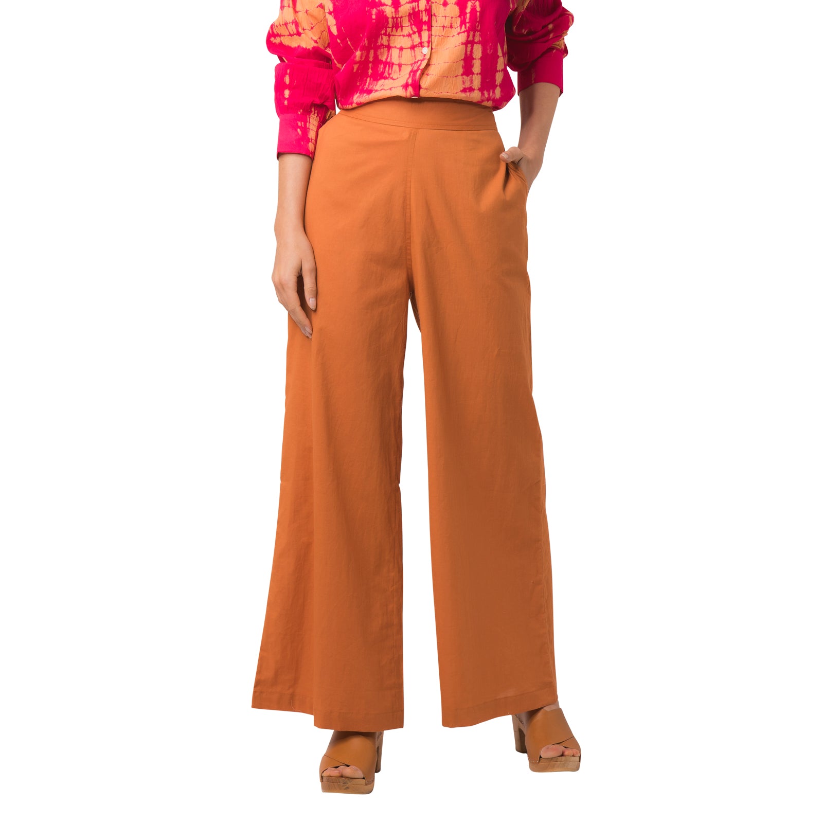 Leana Trousers S.color 100% Coton - Toffee TOFFEE