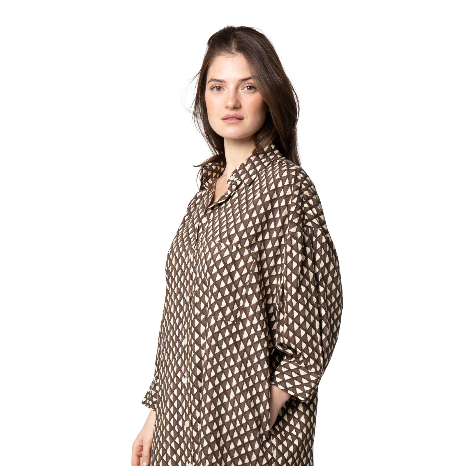 Anna Dress Pancha  - Brown BROWN