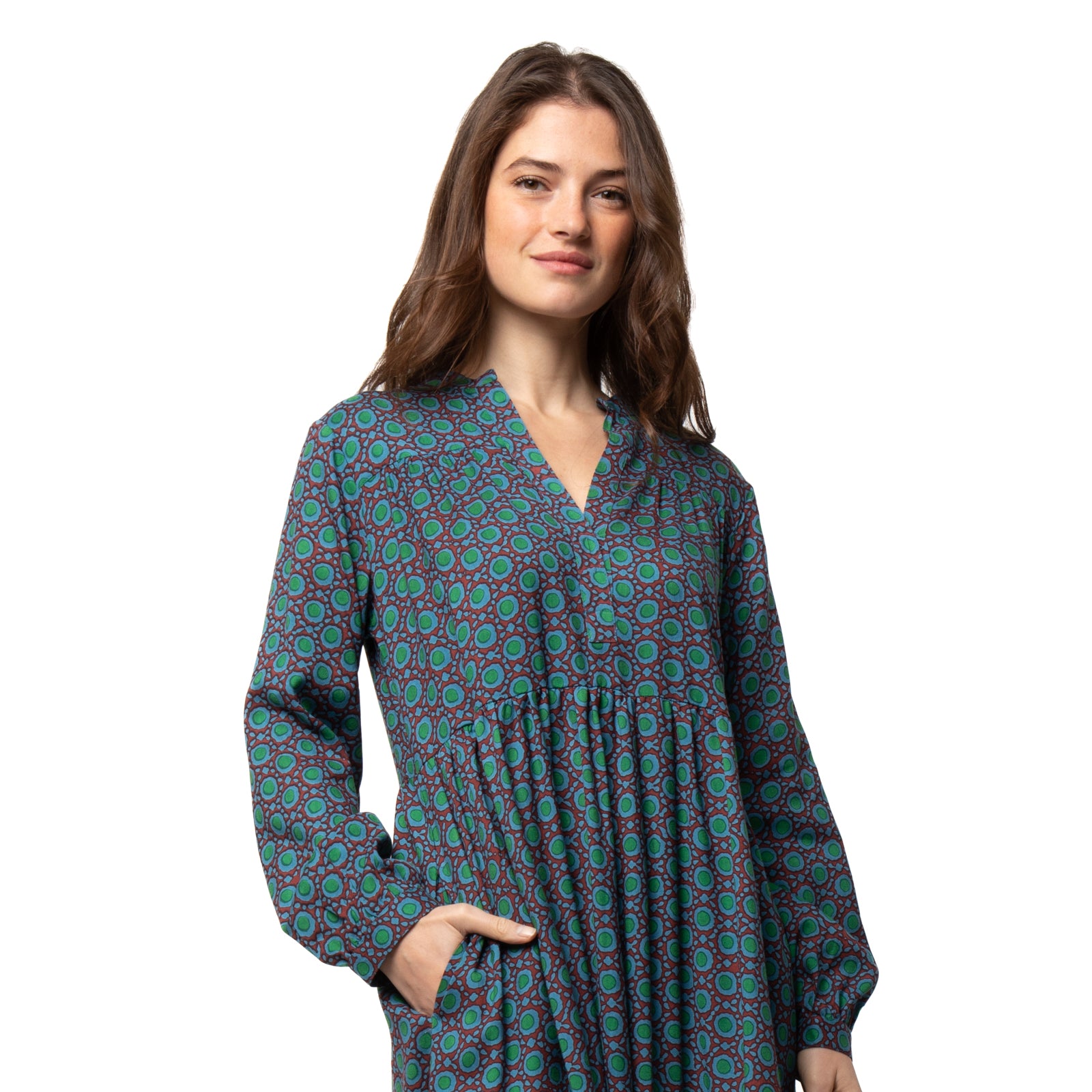 Nolita Dress Dots  - Green GREEN