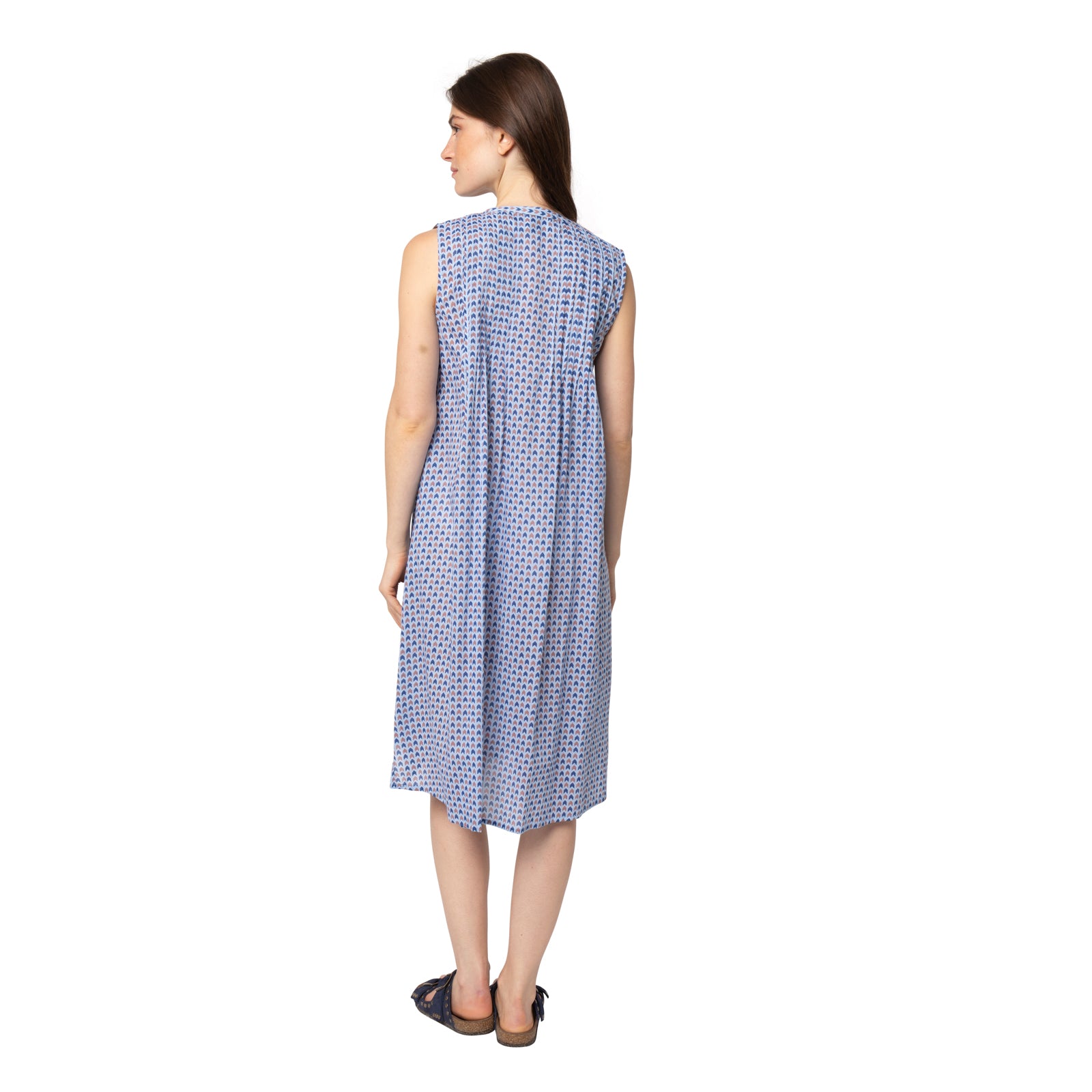 Agathe Dress Kota 100% Coton - Blue BLUE