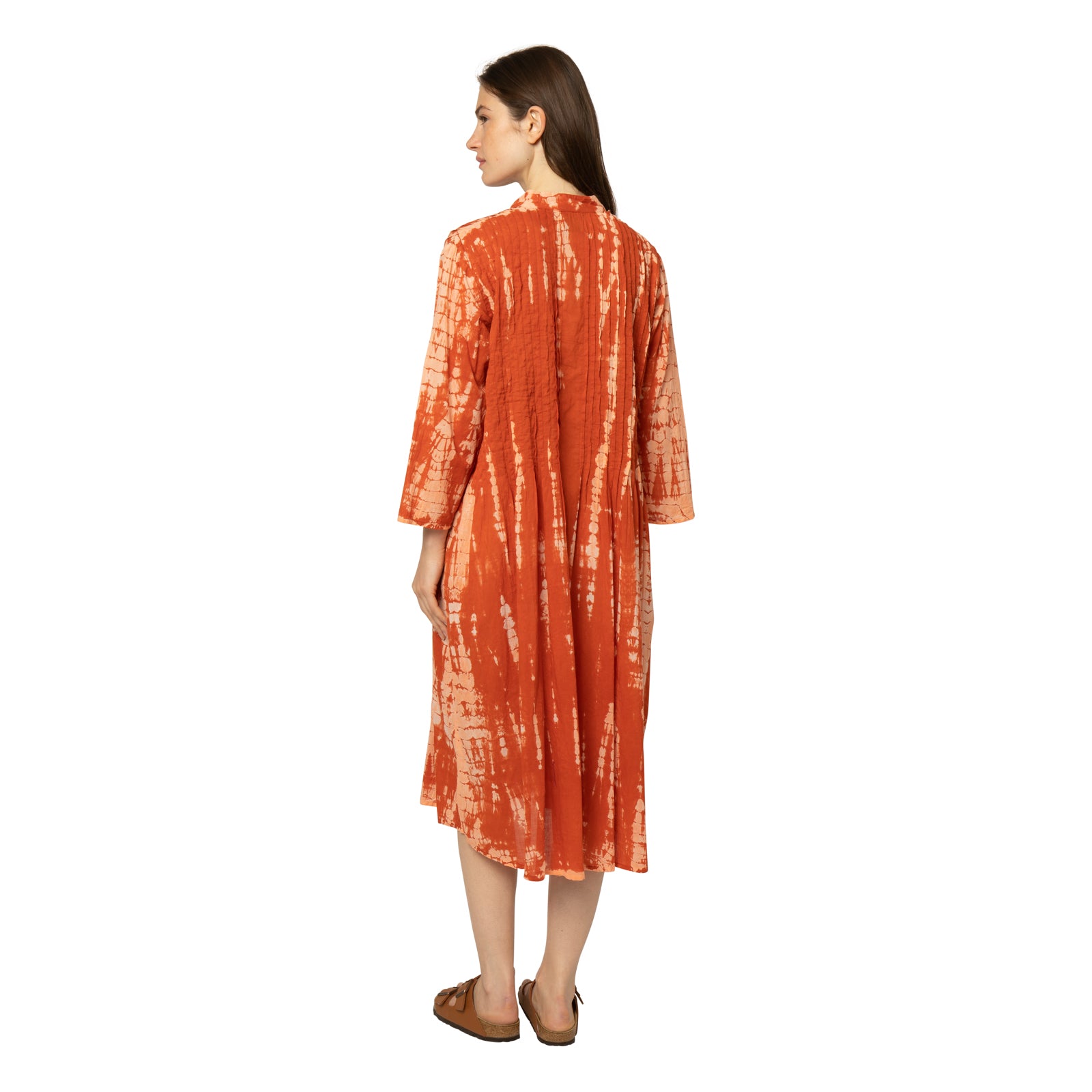 Marie Dress T&d 100% Coton - Terracotta TERRACOTTA