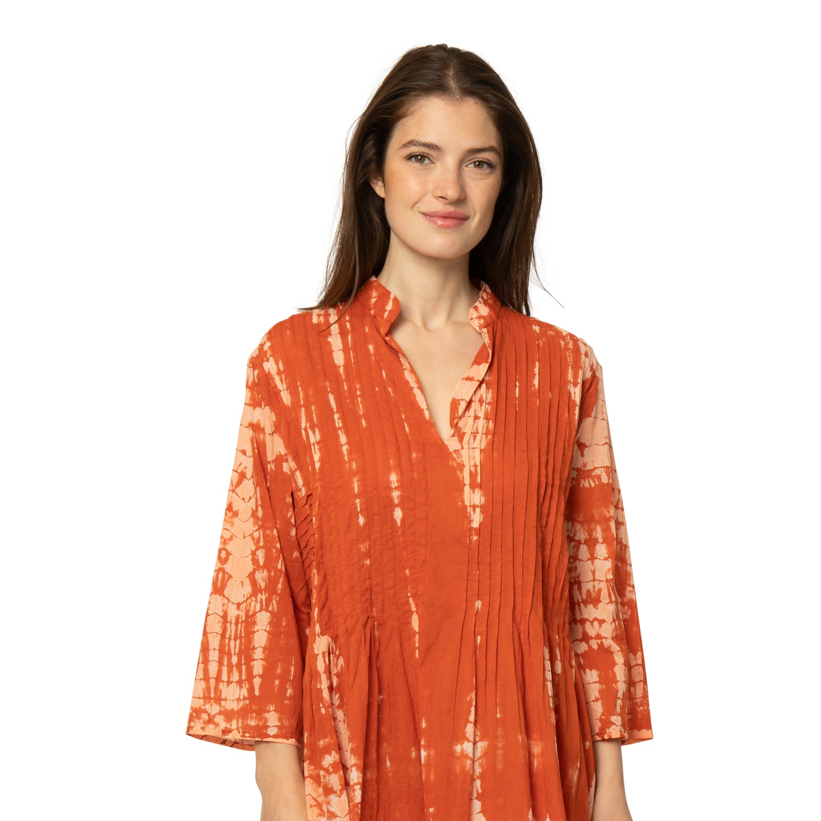 Marie Dress T&d 100% Coton - Terracotta TERRACOTTA