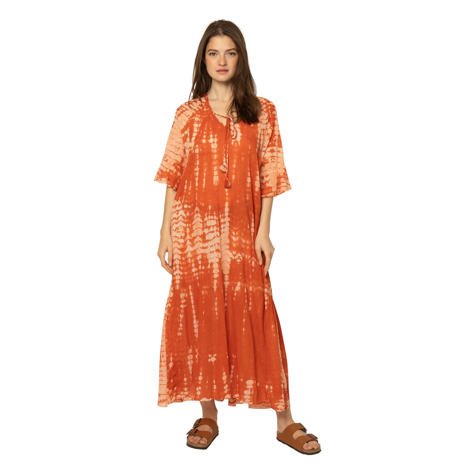 Elsa Dress T&d 100% Coton - Terracotta TERRACOTTA