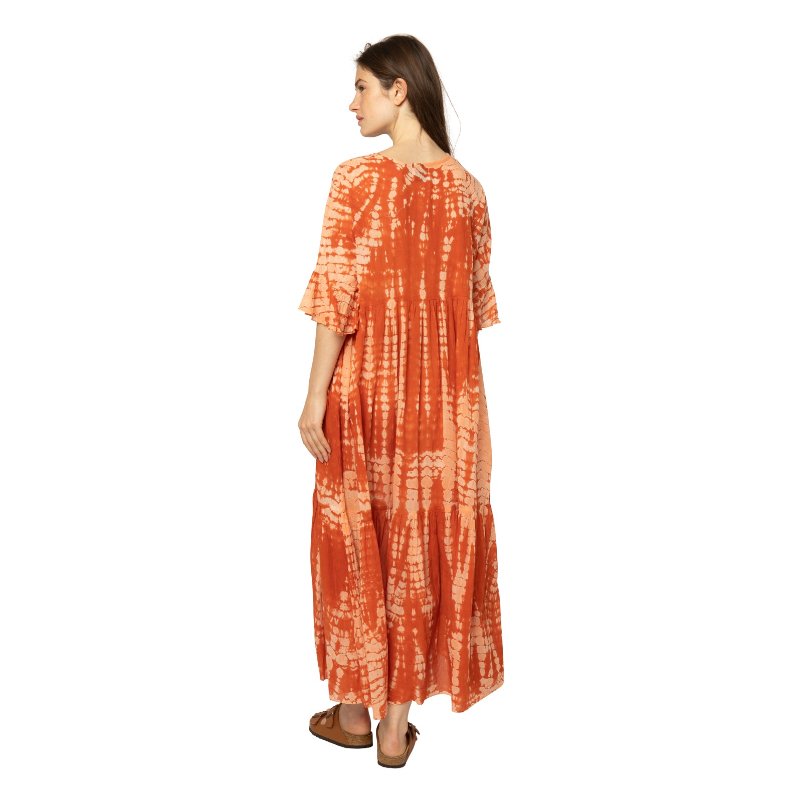 Elsa Dress T&d 100% Coton - Terracotta TERRACOTTA