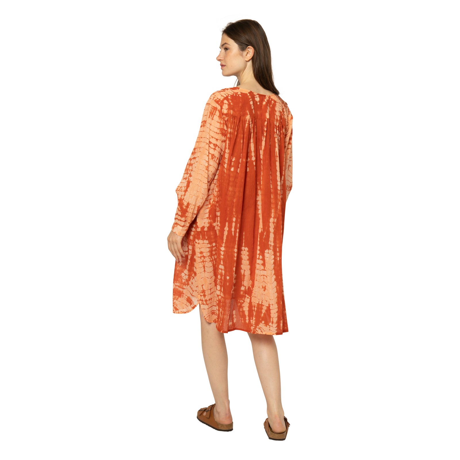 Chloe Dress T&d 100% Coton - Terracotta TERRACOTTA