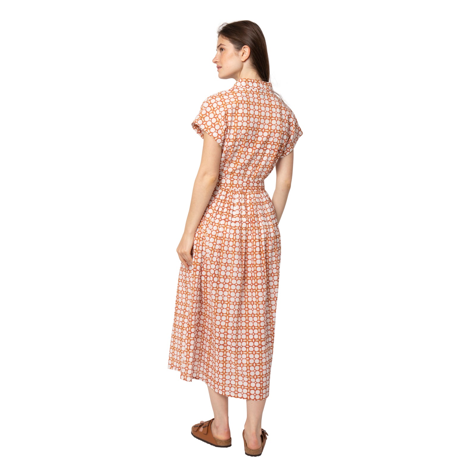 Louna Dress Dotty 100% Organic Cotton - Terracotta TERRACOTTA