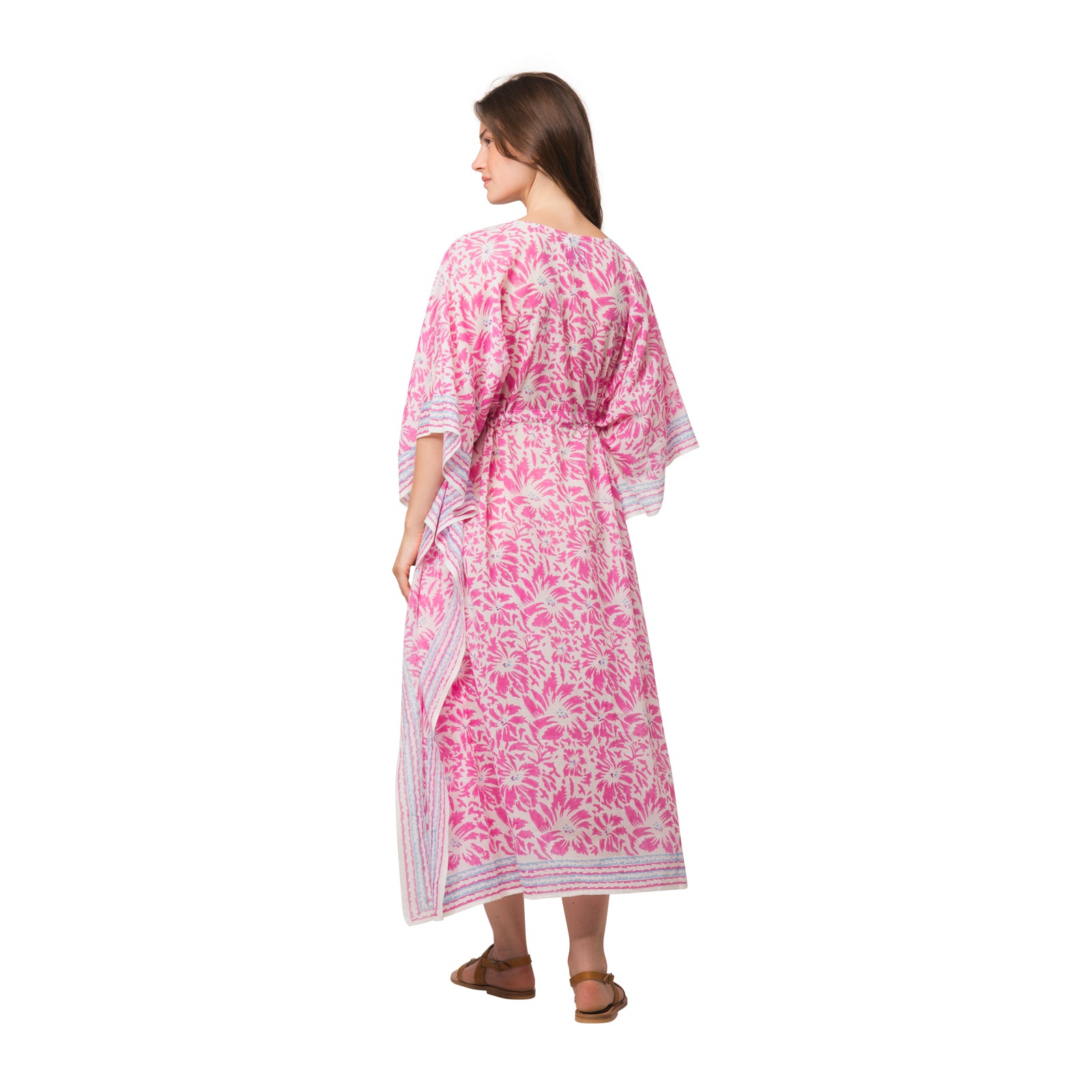 Long Caftan Lily 100% Organic Cotton - Pink PINK