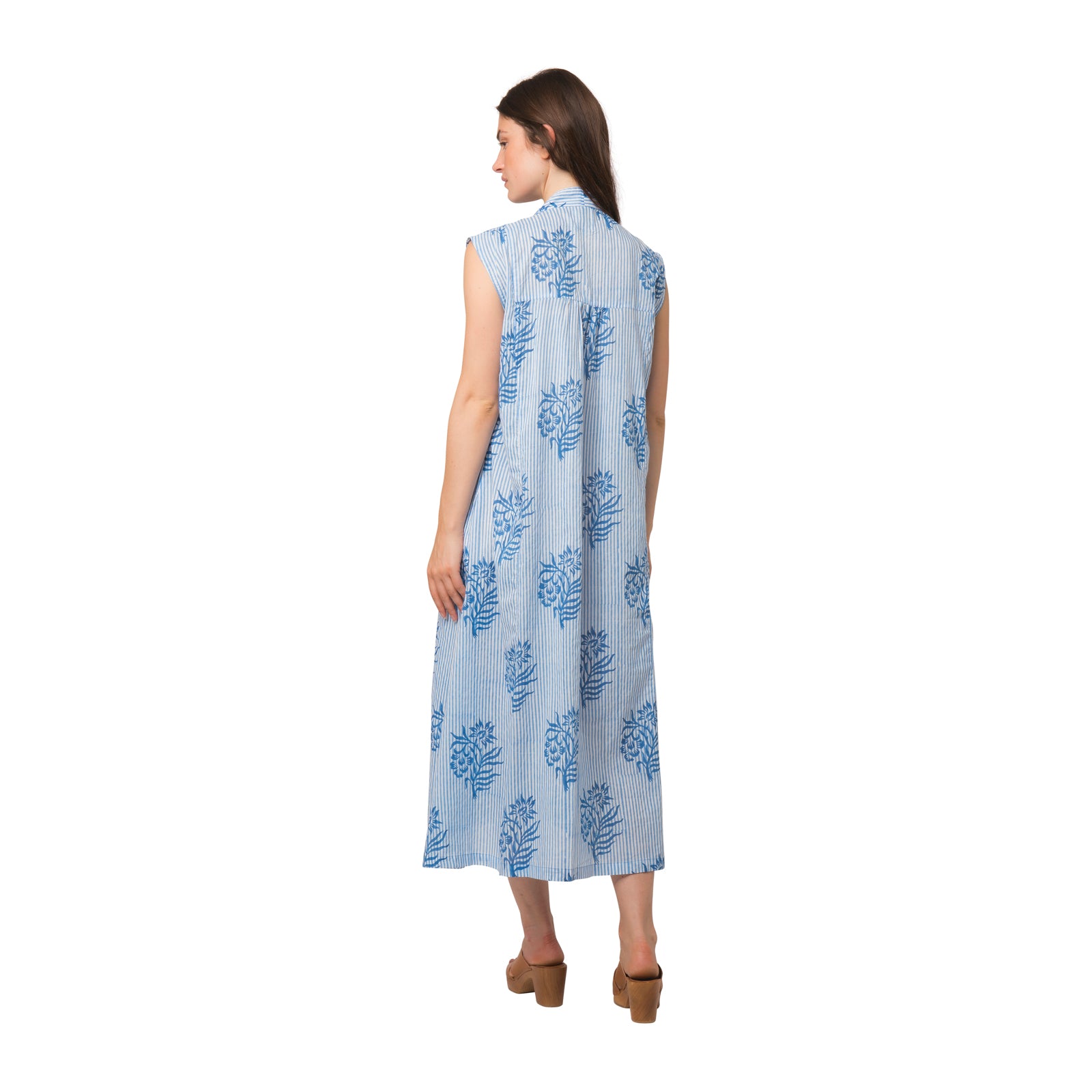 Miana Dress Cruise 100% Organic Coton - Blue BLUE