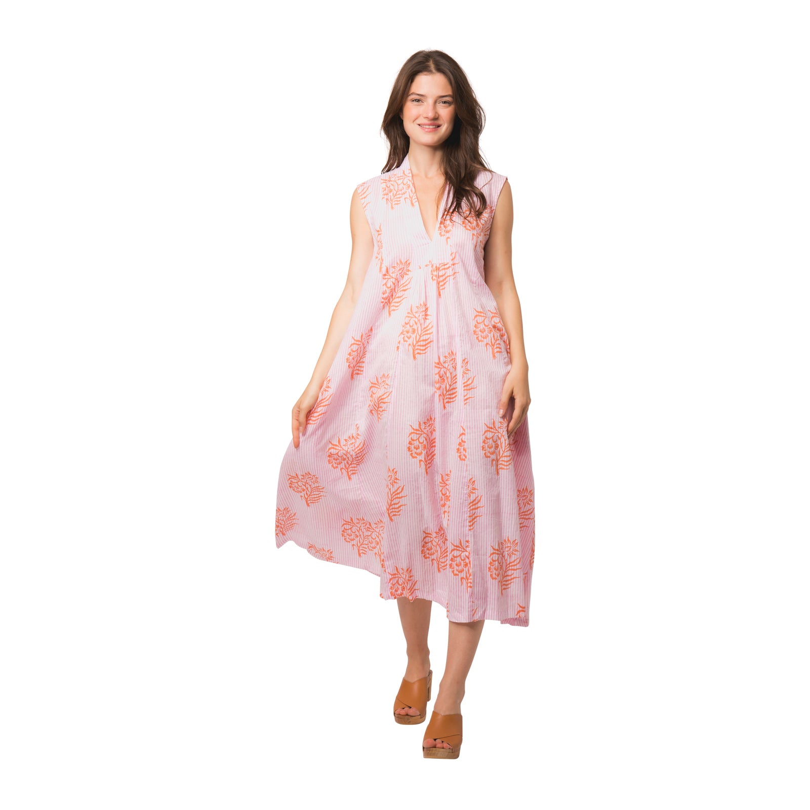 Miana Dress Cruise 100% Organic Coton - Pink PINK