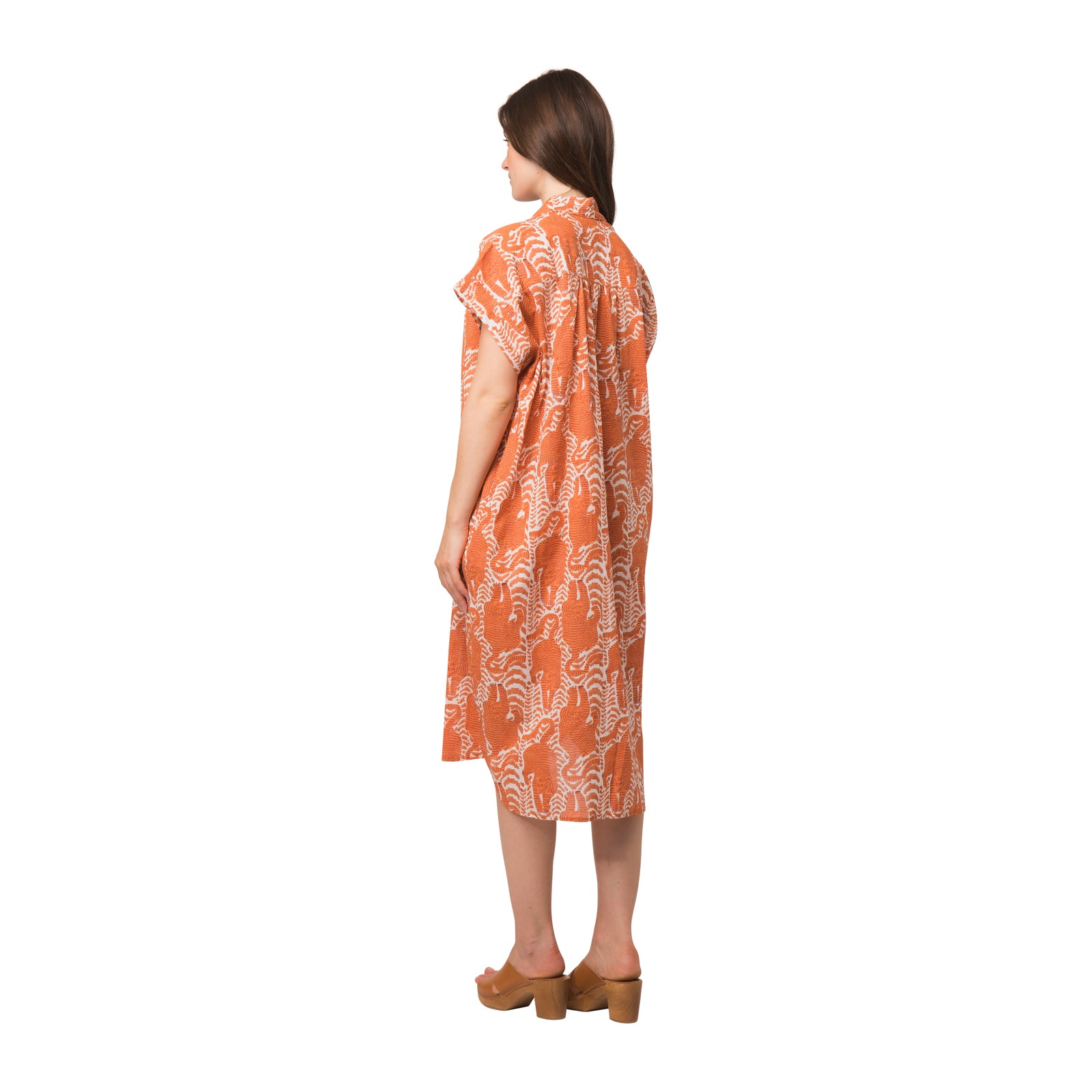 Marguerite Dress Tiger 100% Organic Coton - Orange ORANGE