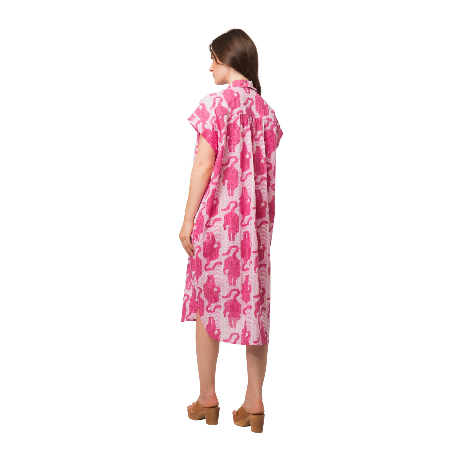 Marguerite Dress Tiger 100% Organic Coton - Pink PINK