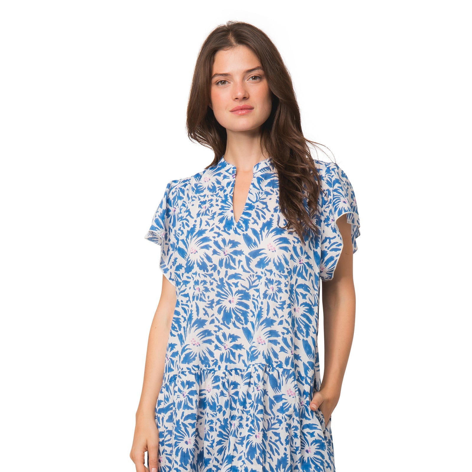 Daisy Dress Lily 100% Organic Coton - Blue BLUE