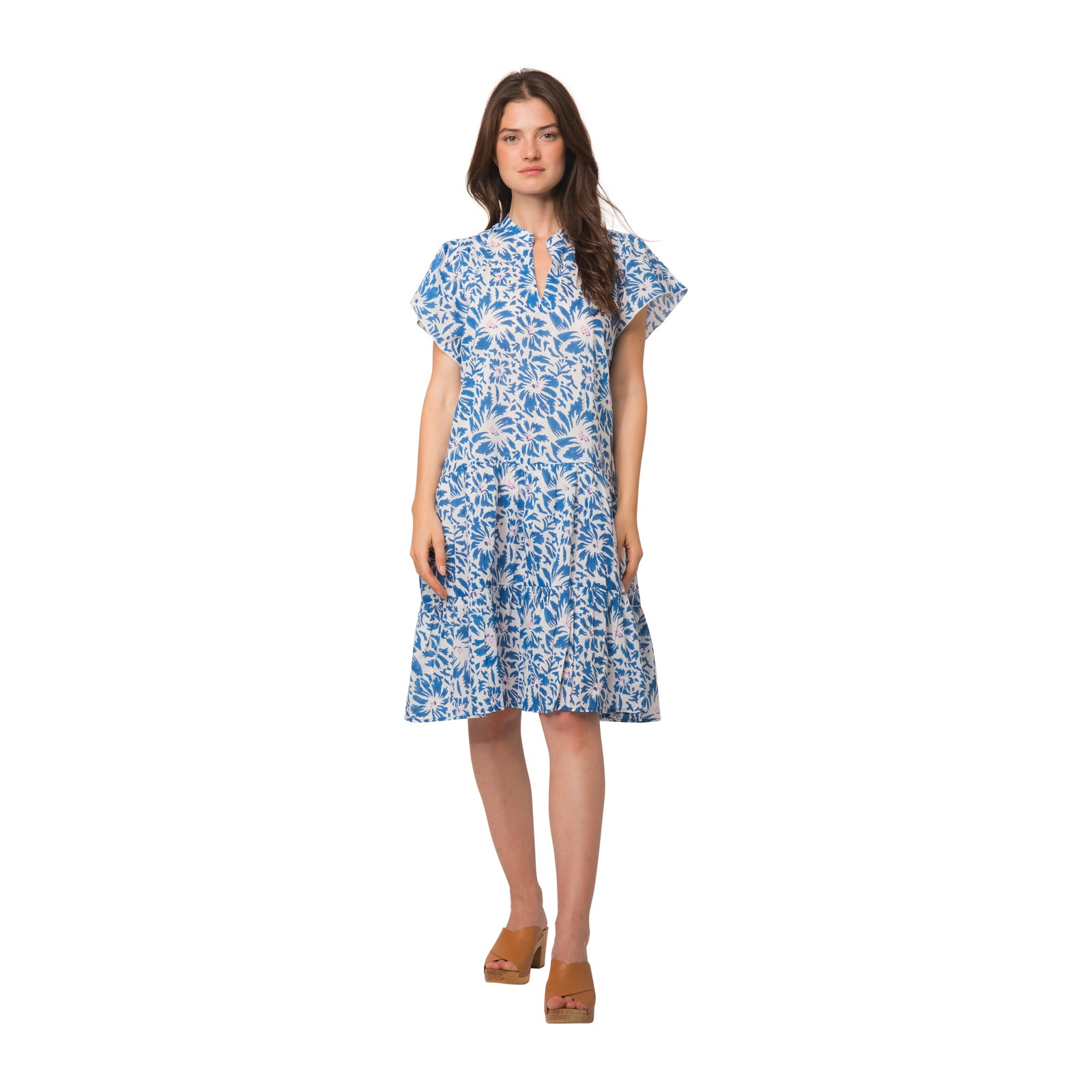 Daisy Dress Lily 100% Organic Coton - Blue BLUE