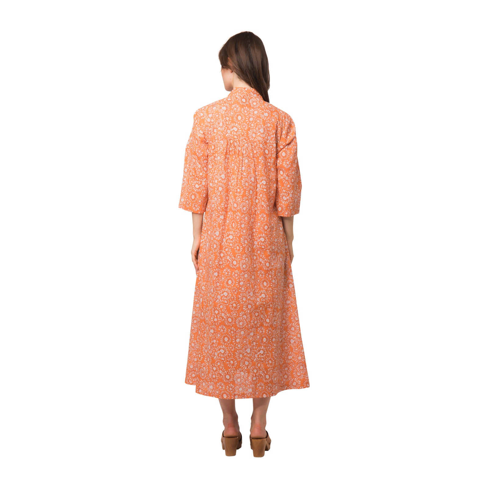 Mia Dress Aster 100% Organic Coton - Orange ORANGE