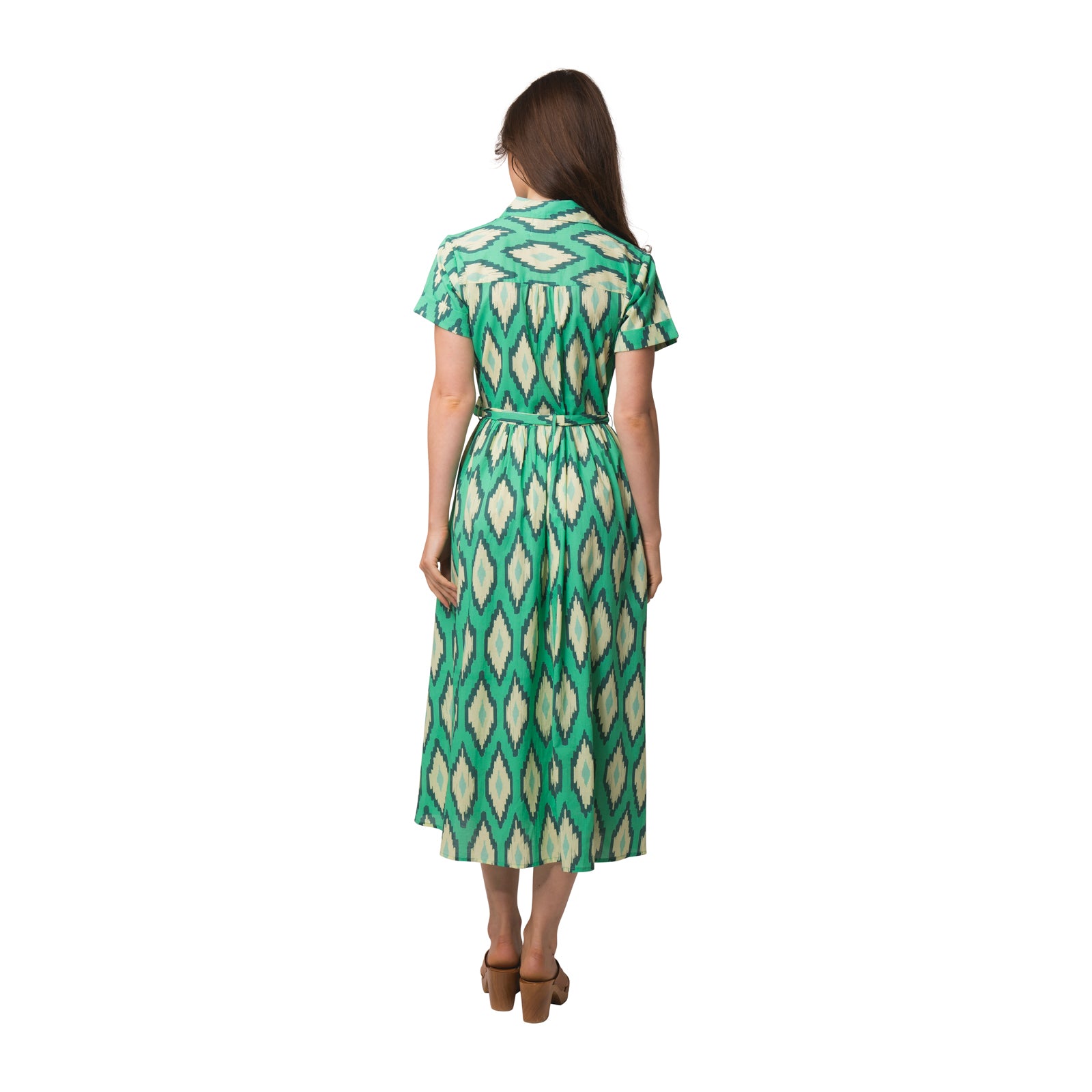 Sophie Dress Komba 100% Coton - Green GREEN