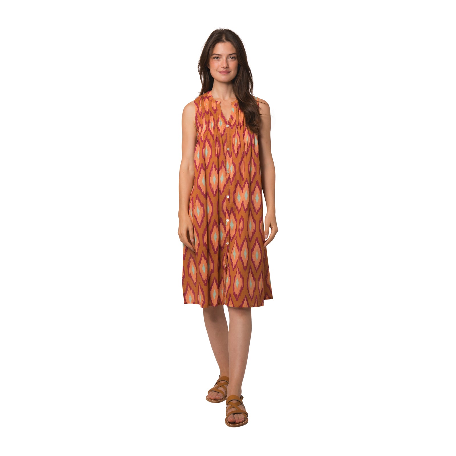 Agathe Dress Komba 100% Coton - Orange ORANGE