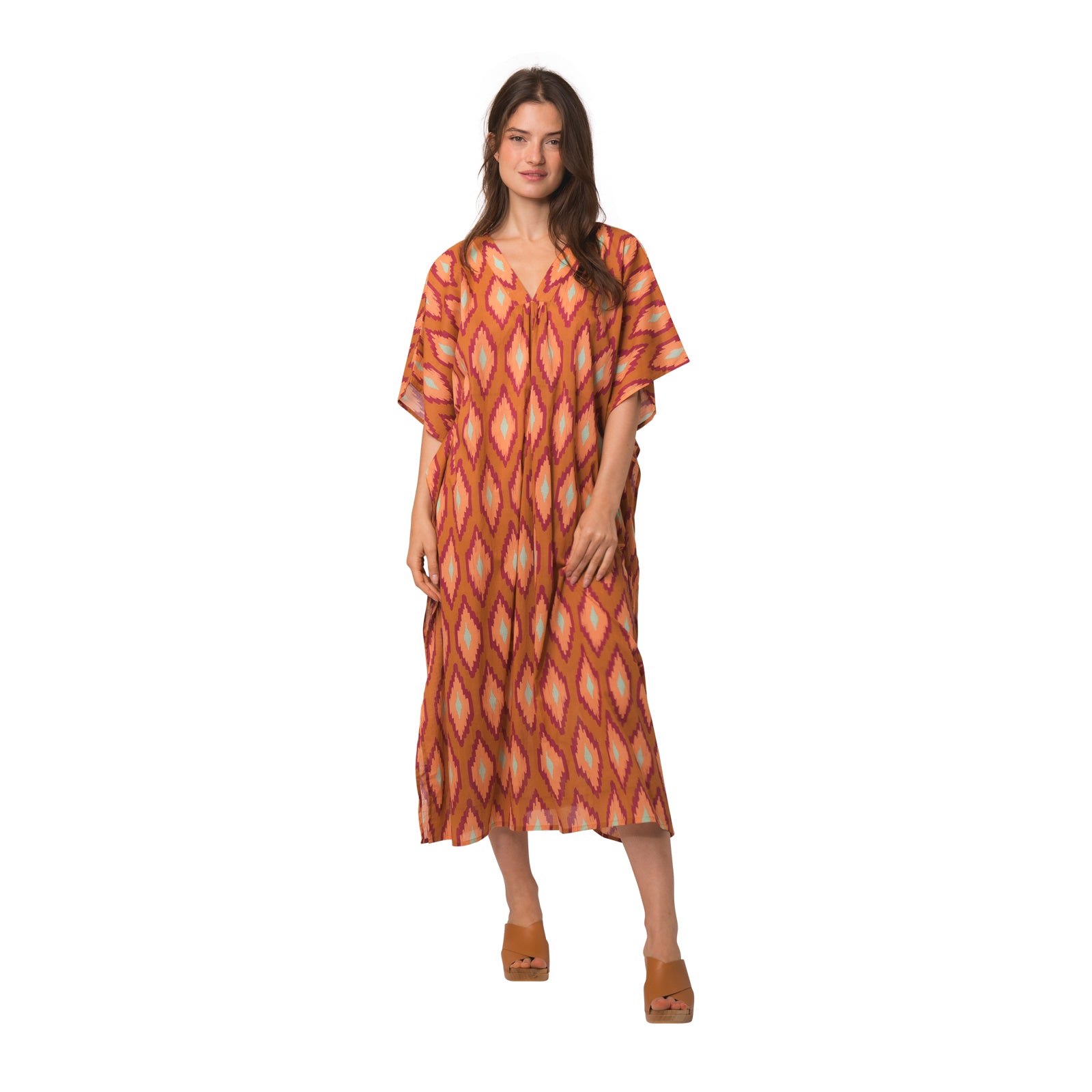 Lou Caftan Komba 100% Coton - Orange ORANGE