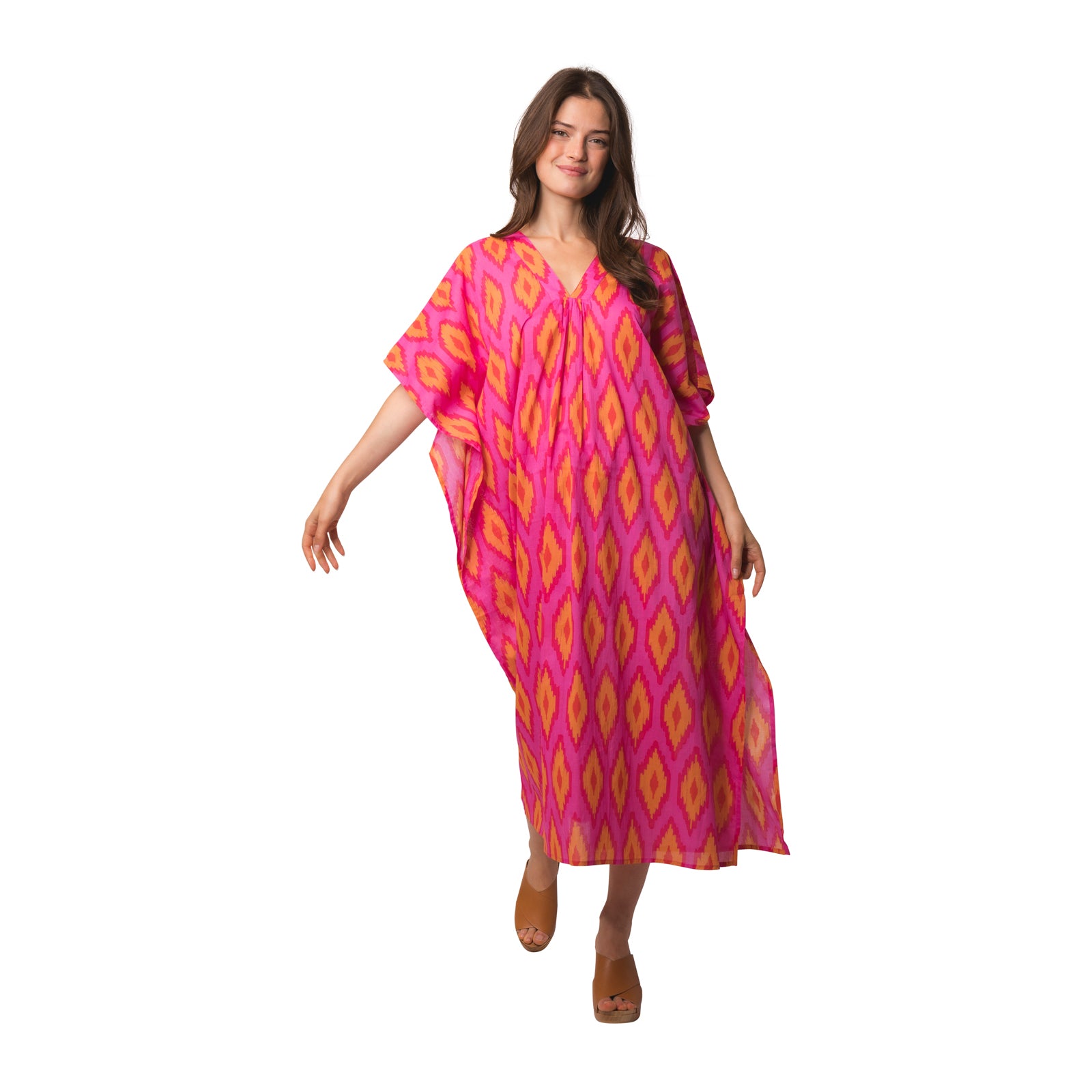 Lou Caftan Komba 100% Coton - Pink PINK