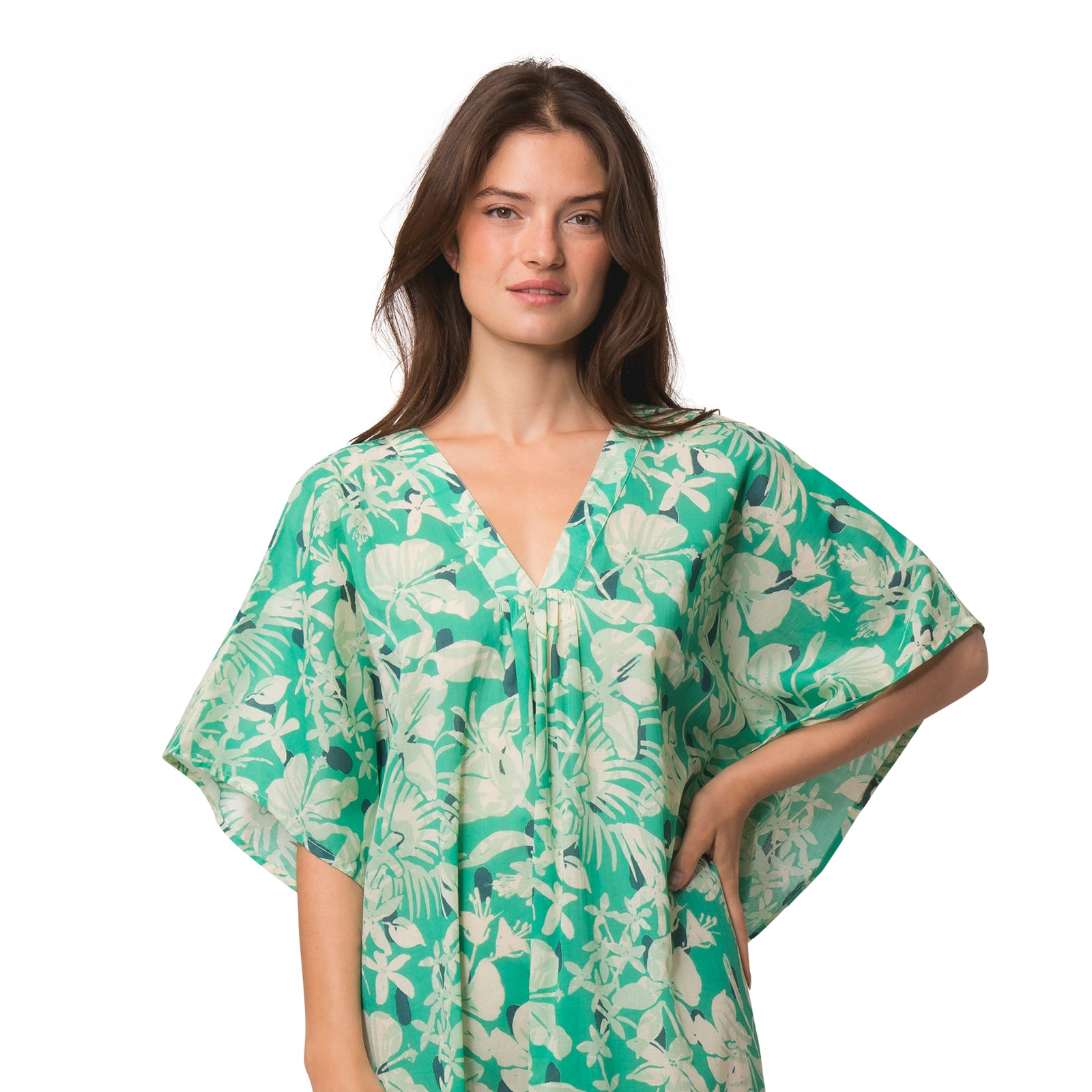 Lou Caftan Lokobe 100% Coton - Green GREEN