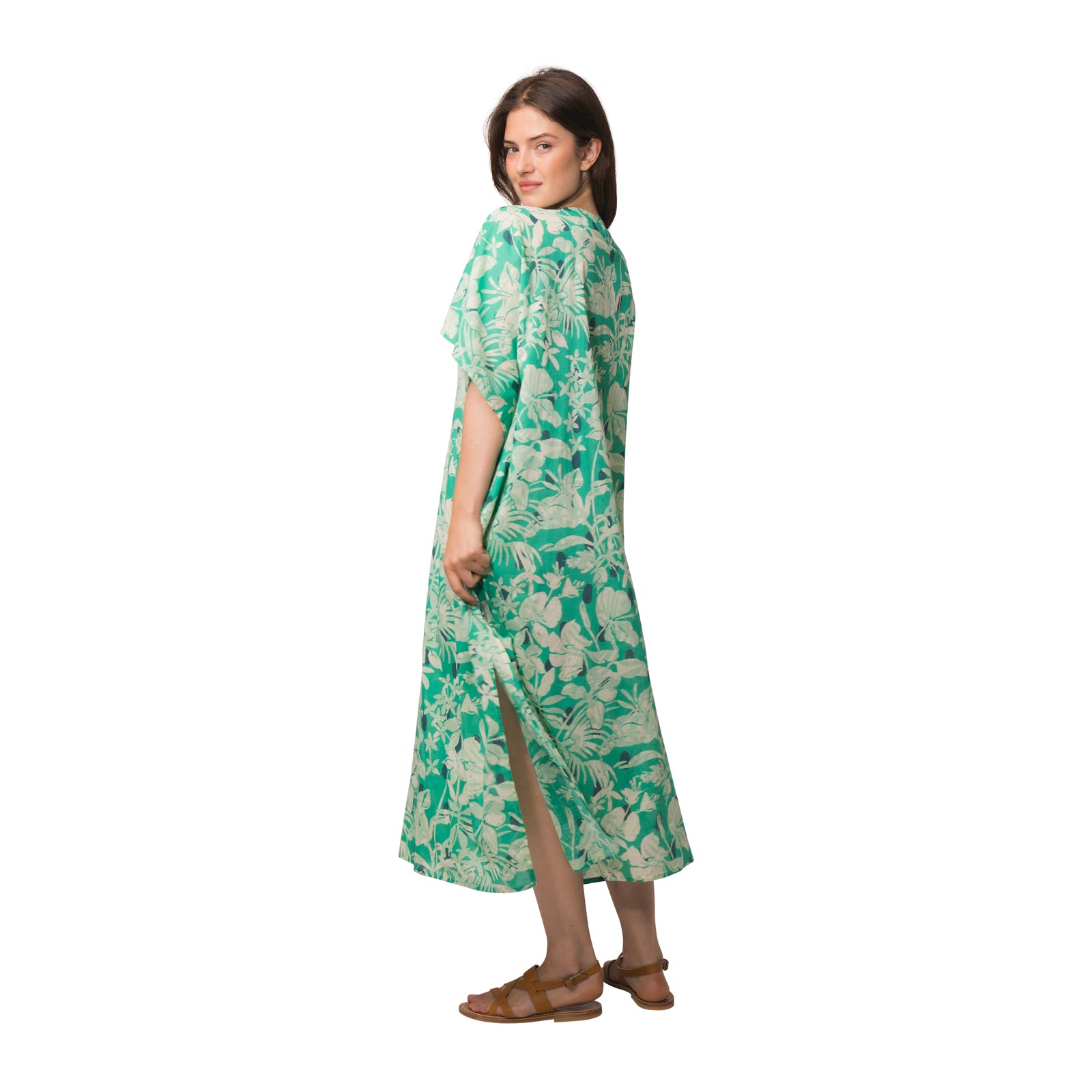 Lou Caftan Lokobe 100% Coton - Green GREEN