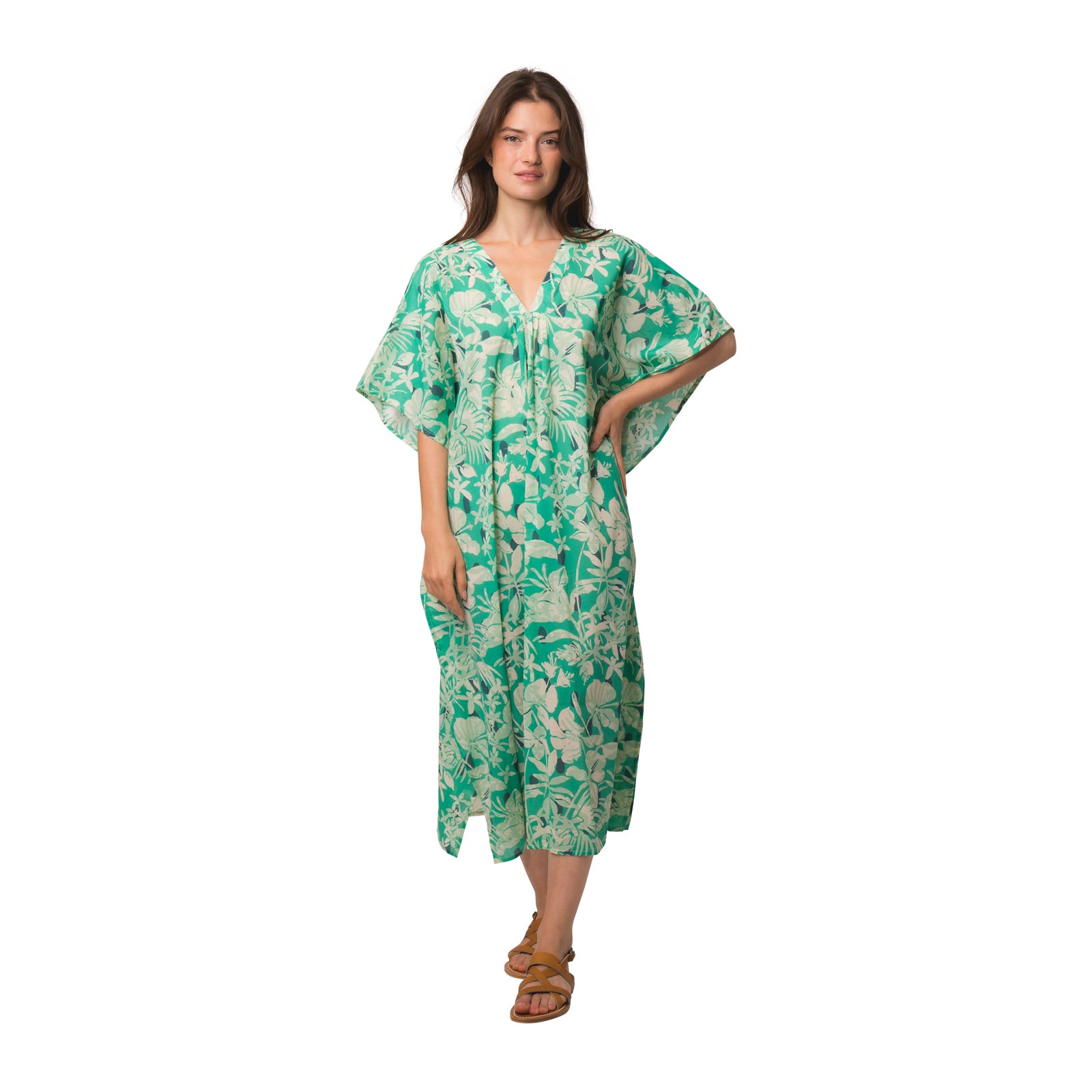 Lou Caftan Lokobe 100% Coton - Green GREEN