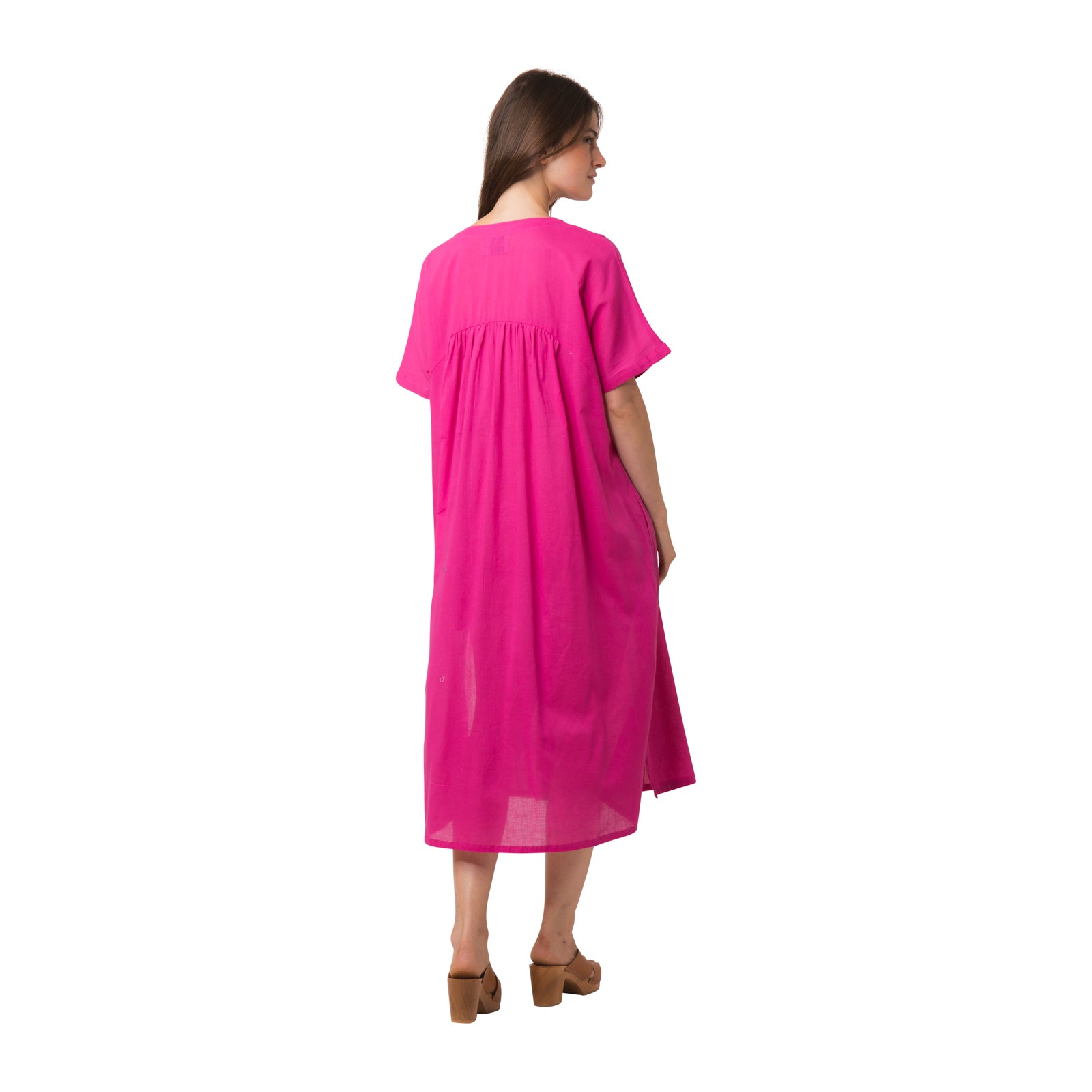 Nuala Dress S.color 100% Coton - Pink PINK