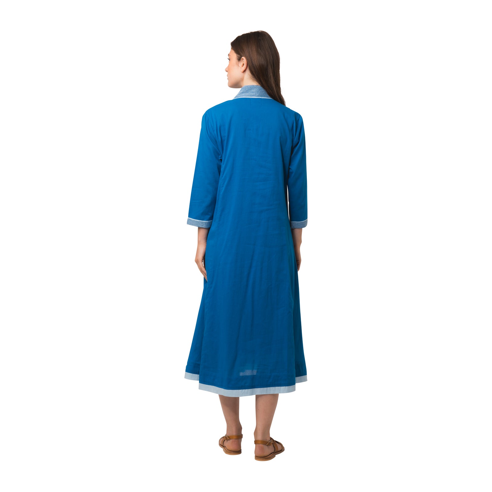 Anaelle Dress S.color 100% Coton - Blue BLUE