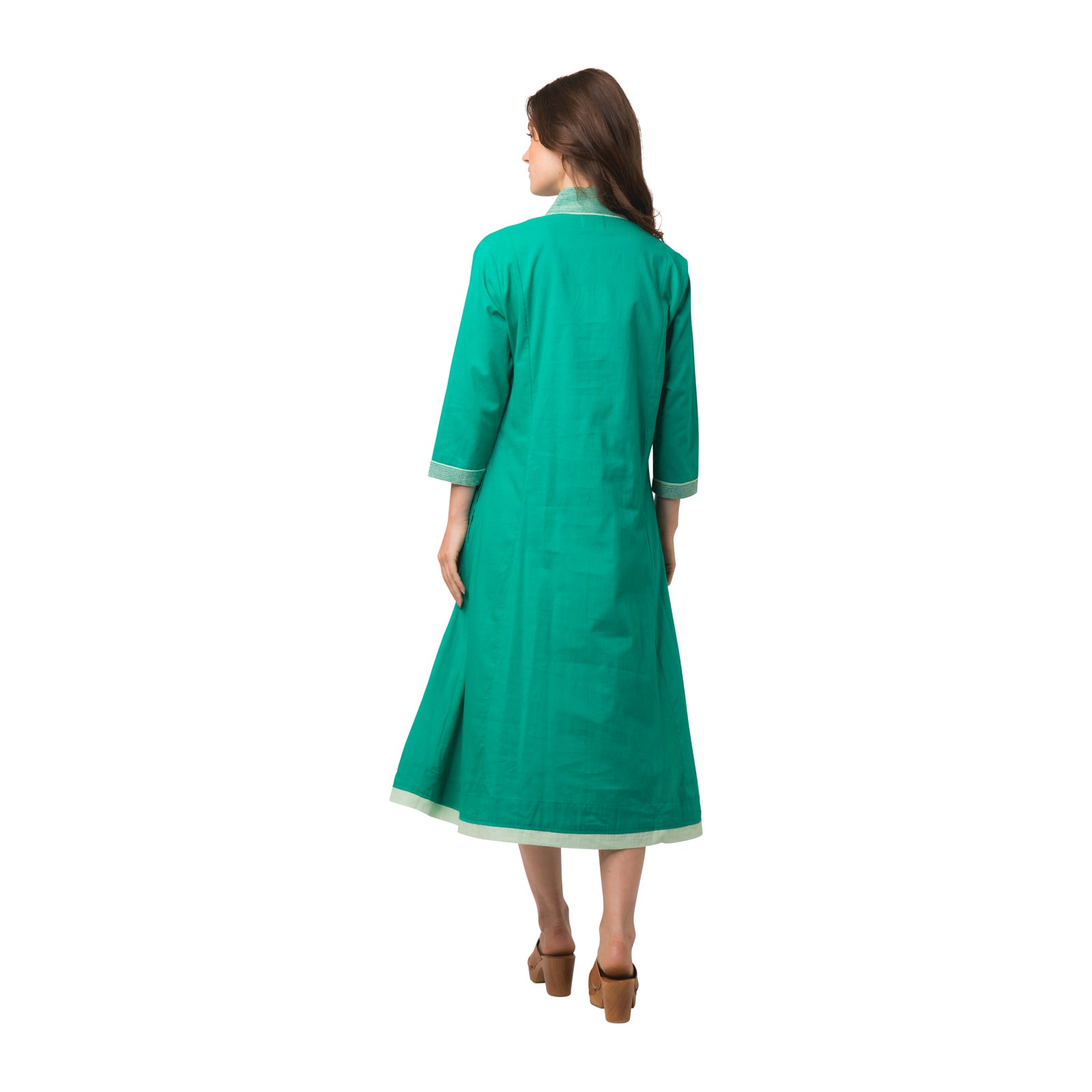 Anaelle Dress S.color 100% Coton - Green GREEN