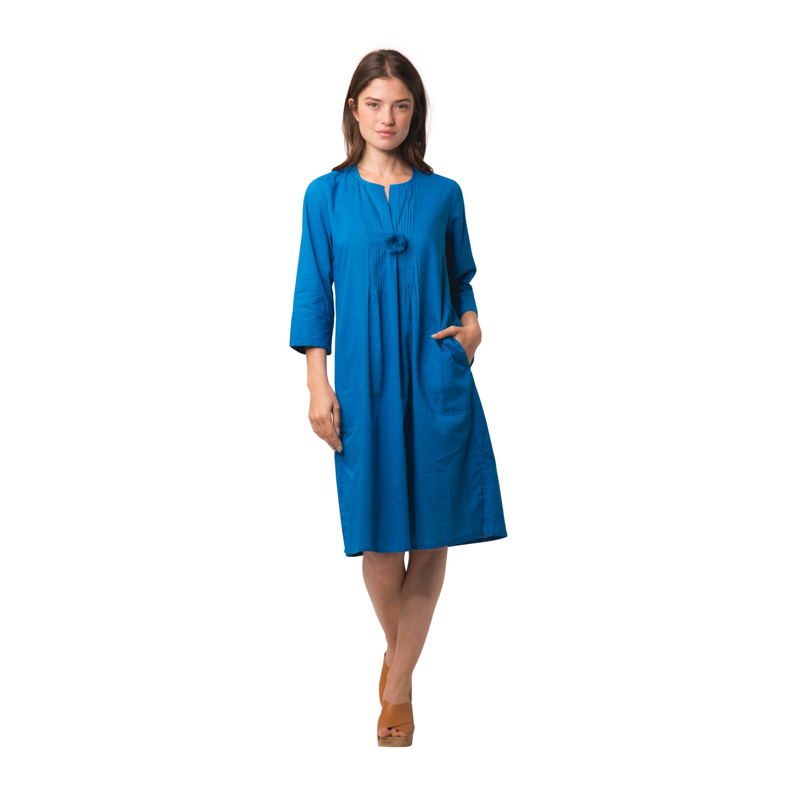 Louisa Dress S.color 100% Coton - Blue BLUE