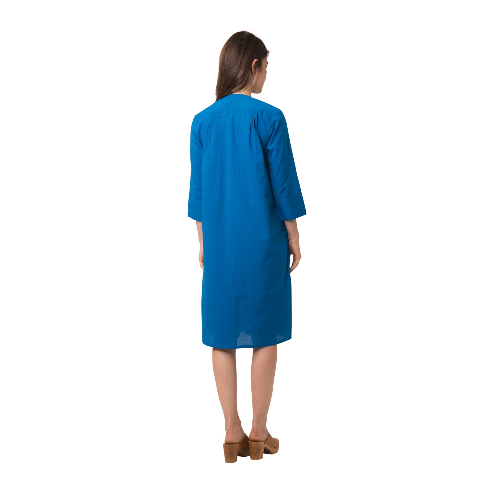 Louisa Dress S.color 100% Coton - Blue BLUE