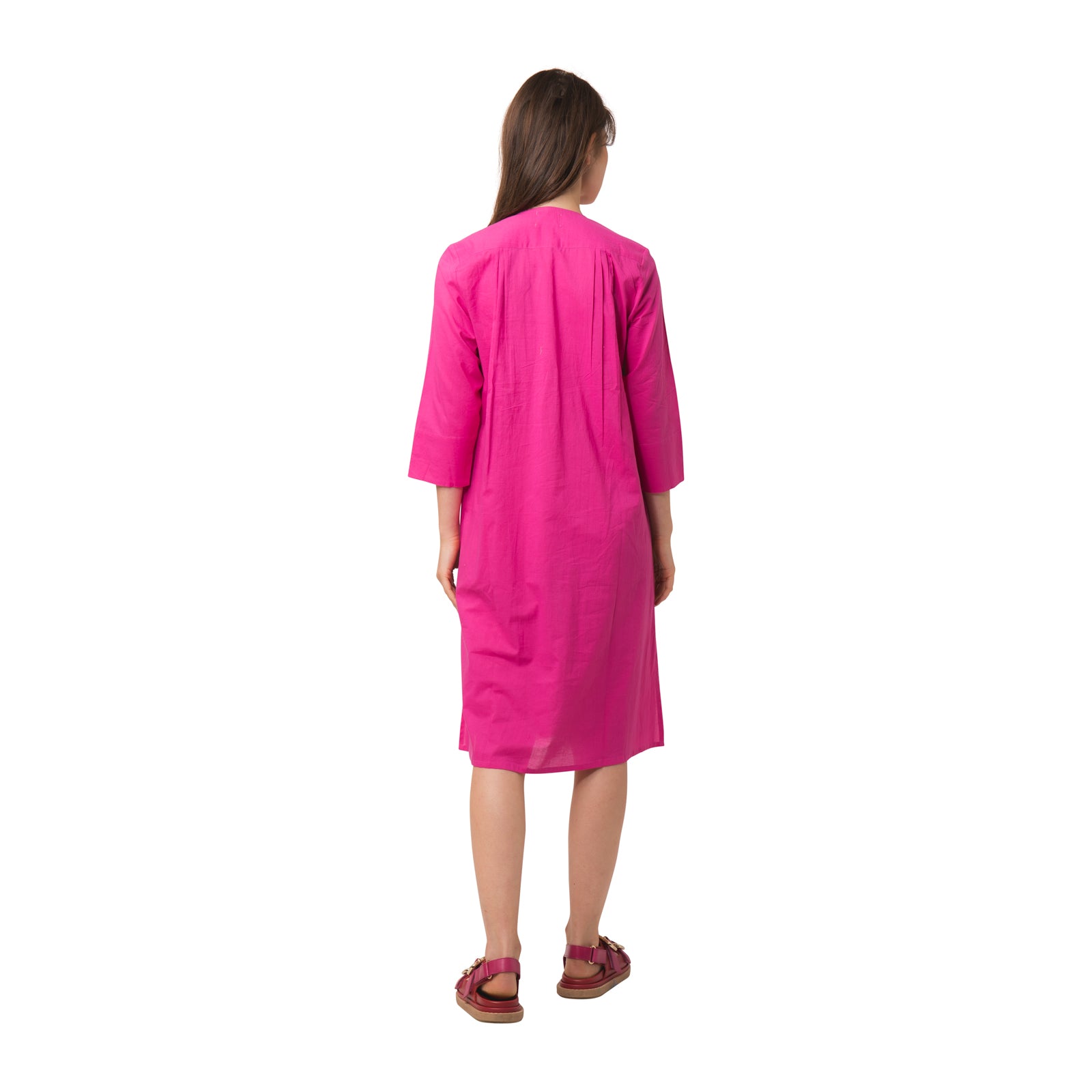 Louisa Dress S.color 100% Coton - Pink PINK