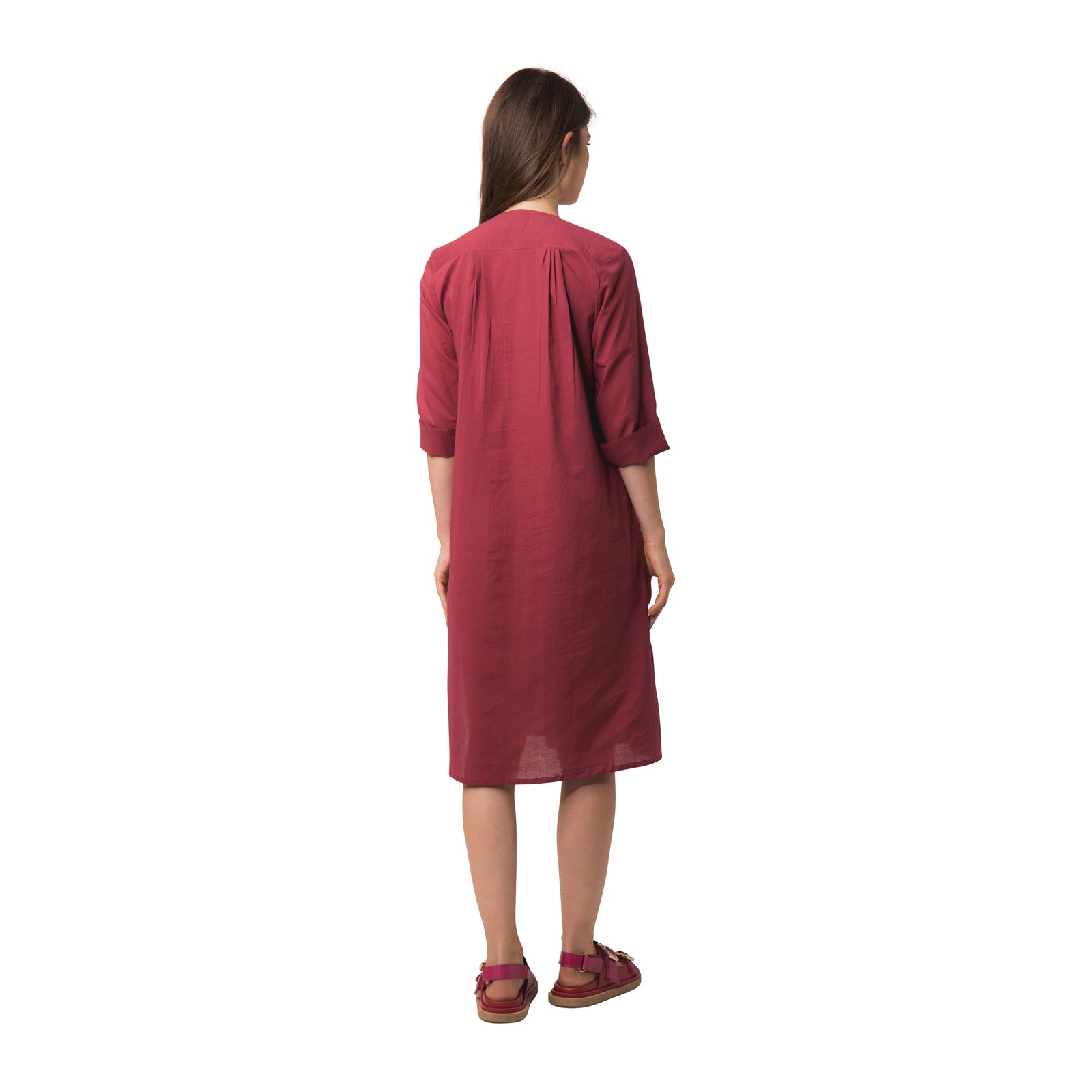 Louisa Dress S.color 100% Coton - Rasberry RASBERRY