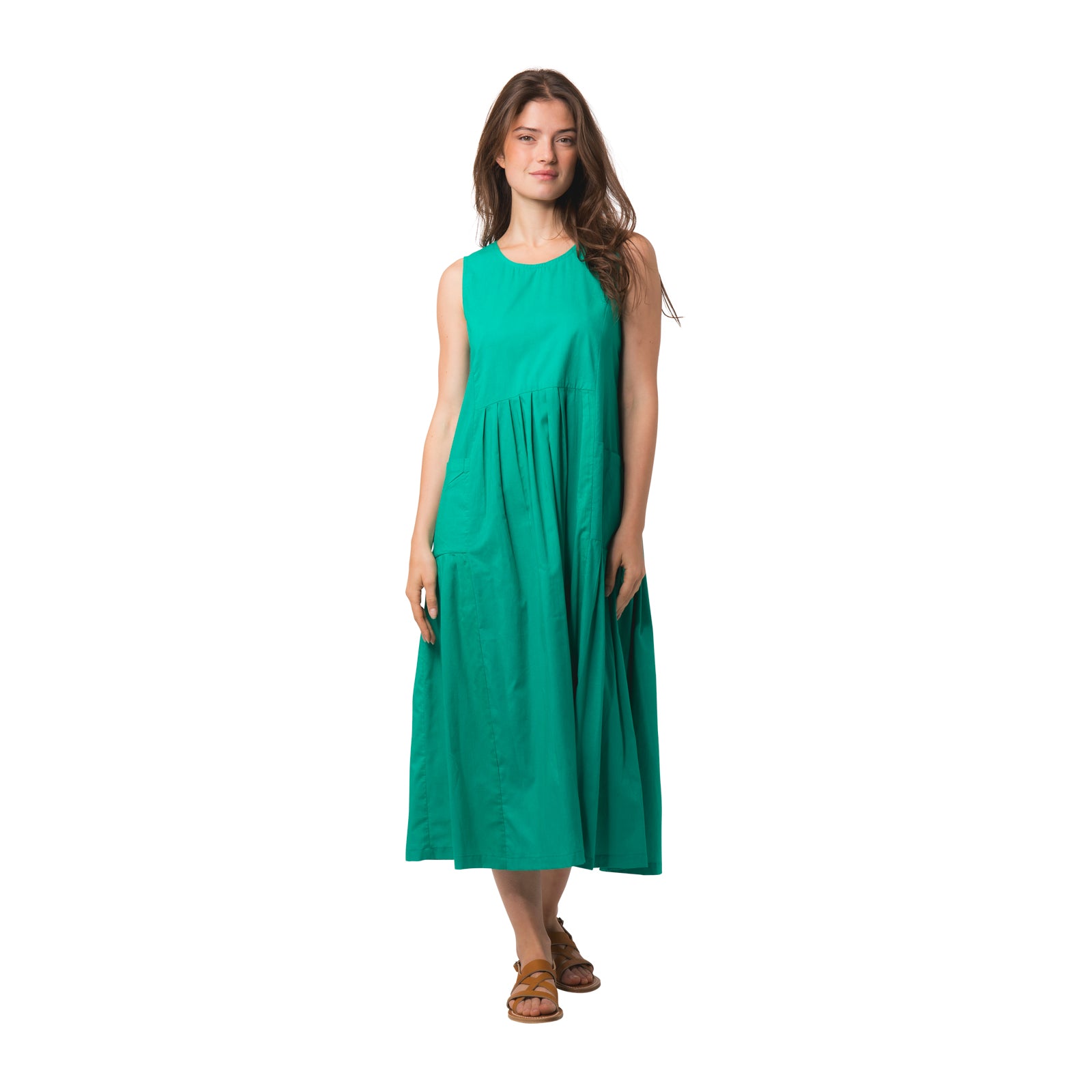 Lise Dress S.color 100% Coton - Green GREEN