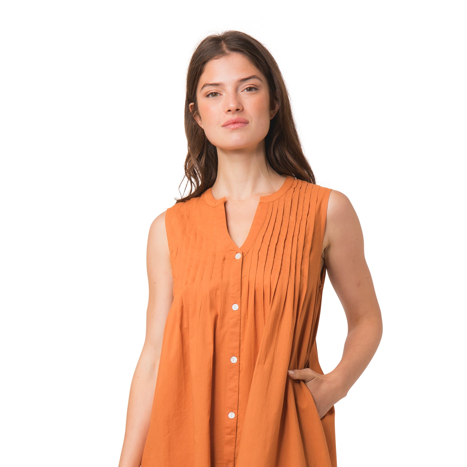 Ella Dress S.color 100% Coton - Toffee TOFFEE