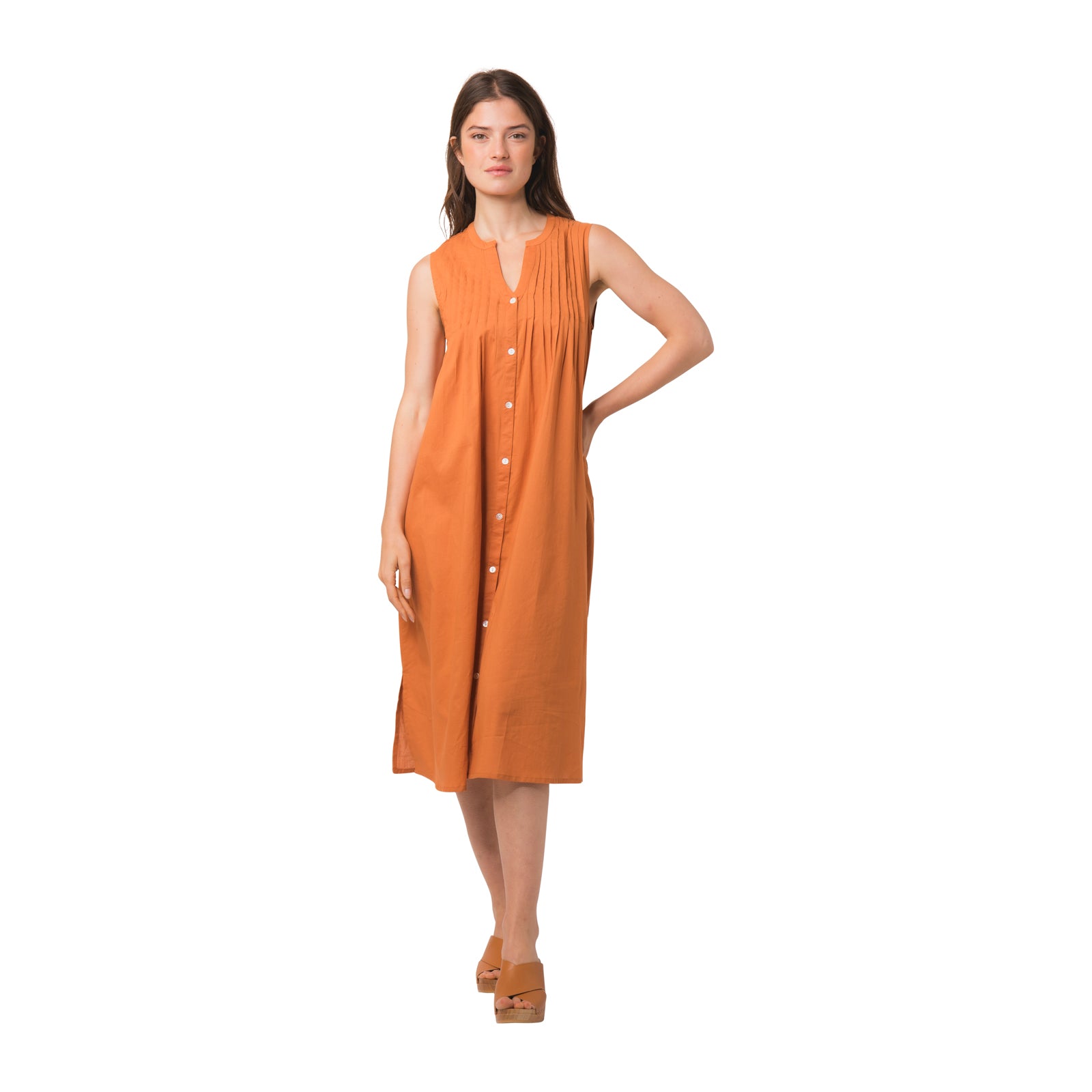 Ella Dress S.color 100% Coton - Toffee TOFFEE