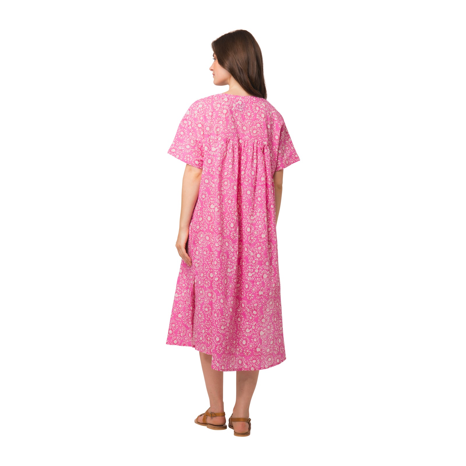 Nuala Dress Aster 100% Organic Cotton - Pink PINK