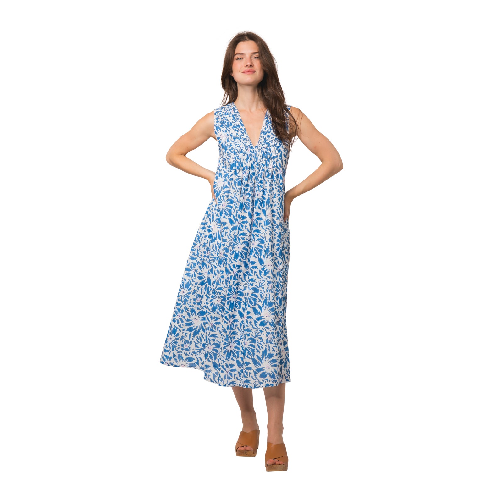 Amy Dress Lily 100% Organic Cotton - Blue BLUE