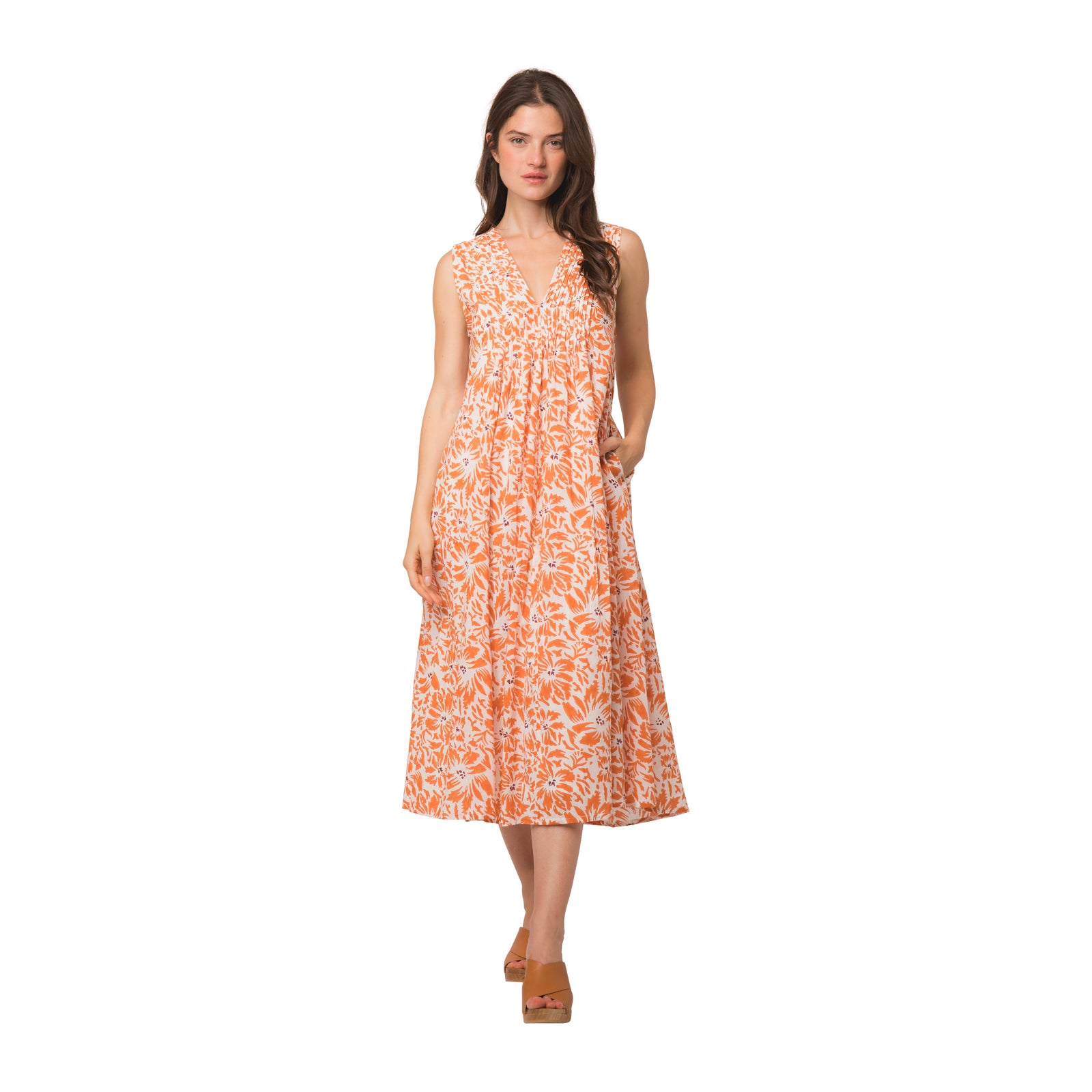 Amy Dress Lily 100% Organic Cotton - Orange ORANGE