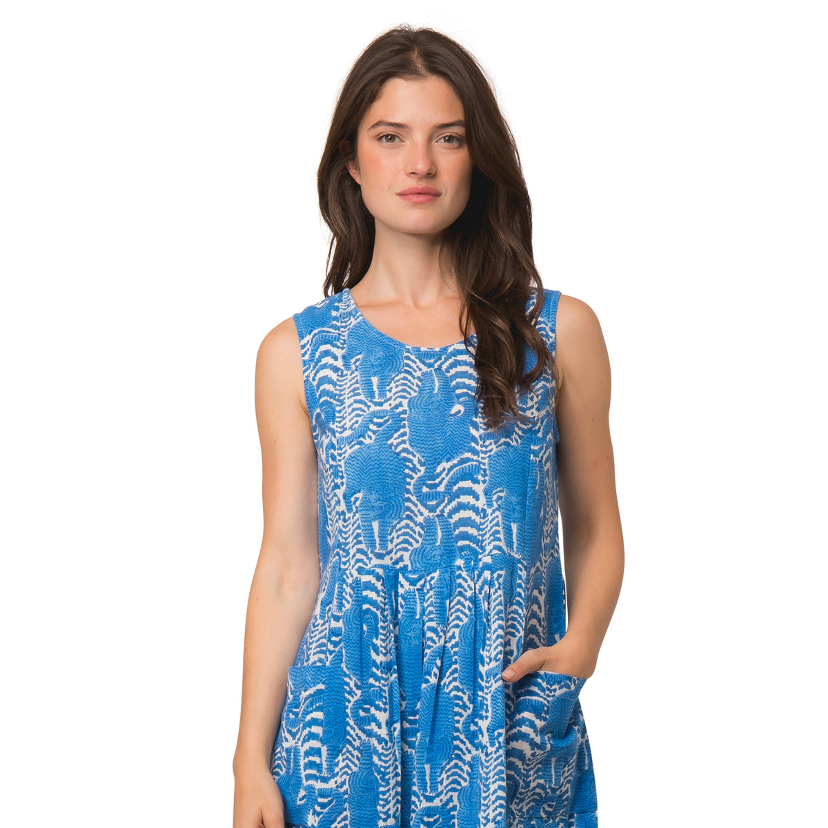 40% OFF - Zen Ethic - Laura Dress - Tiger Green - 1517
