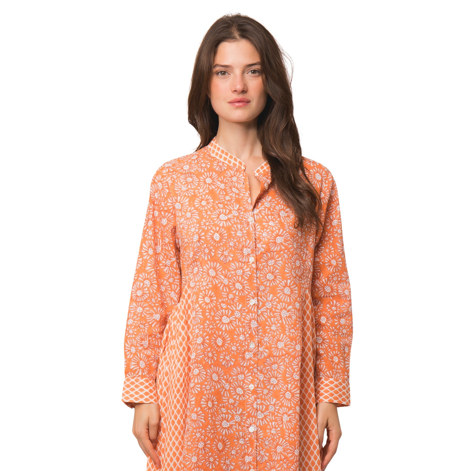 Carolina Dress Aster Cobra 100% Organic Cotton - Orange ORANGE