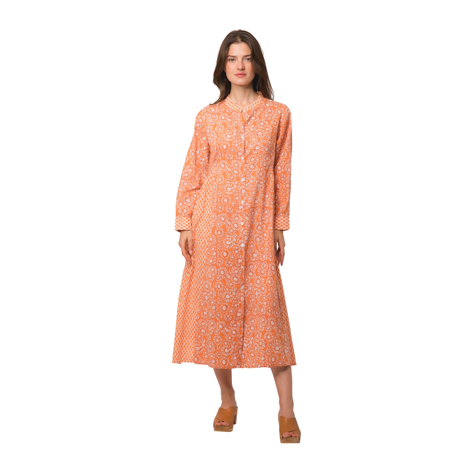 Carolina Dress Aster Cobra 100% Organic Cotton - Orange ORANGE